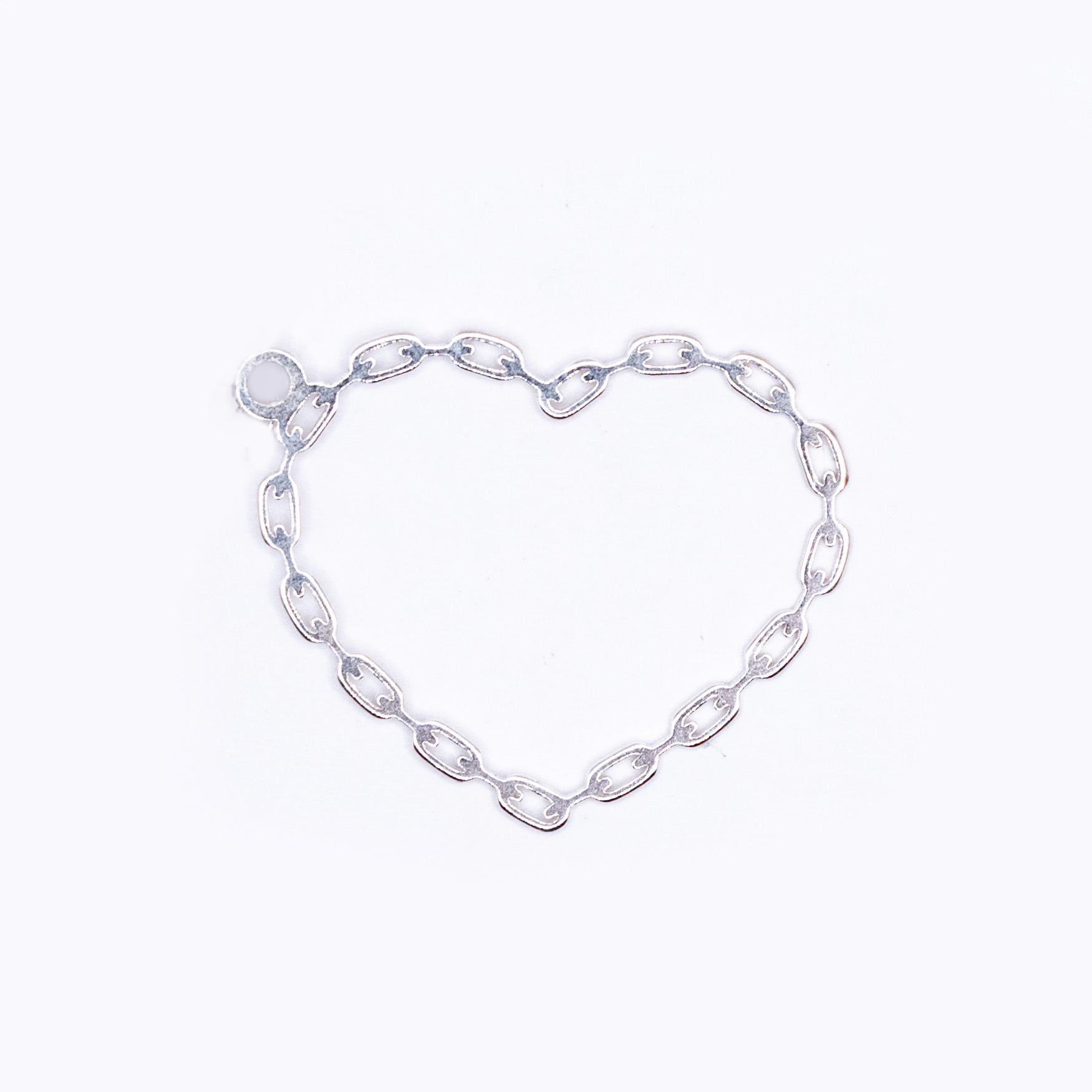 Coração Vazado Prata 925