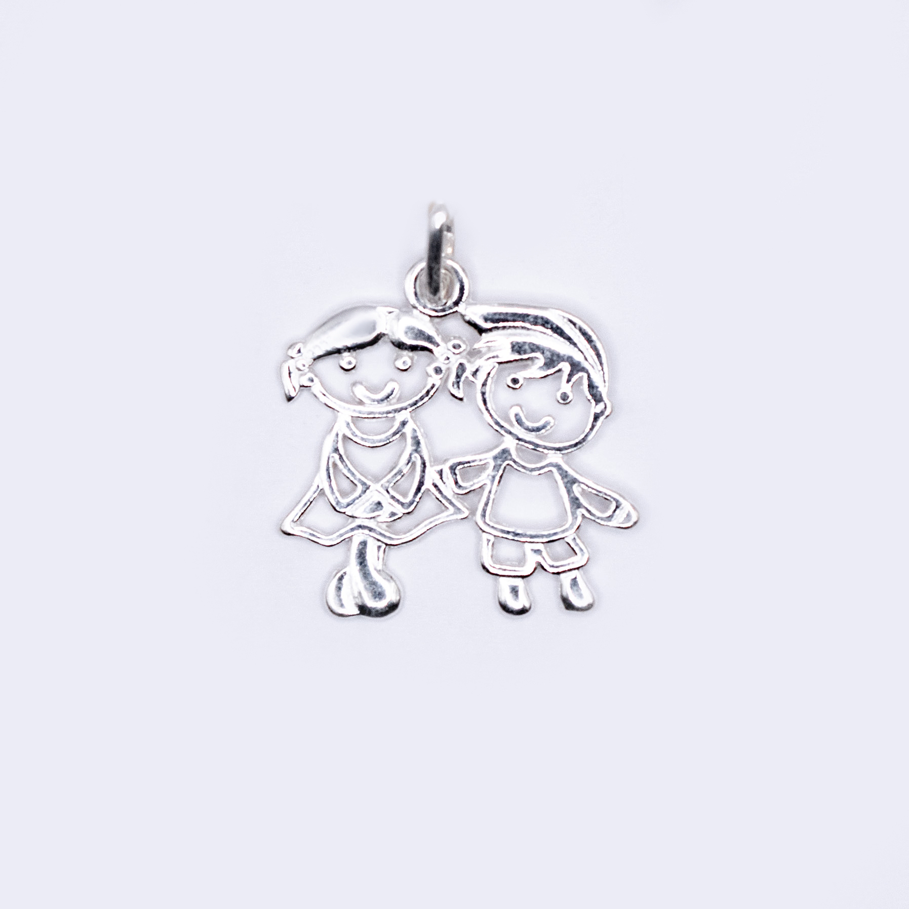  Pingente Casal Prata 925