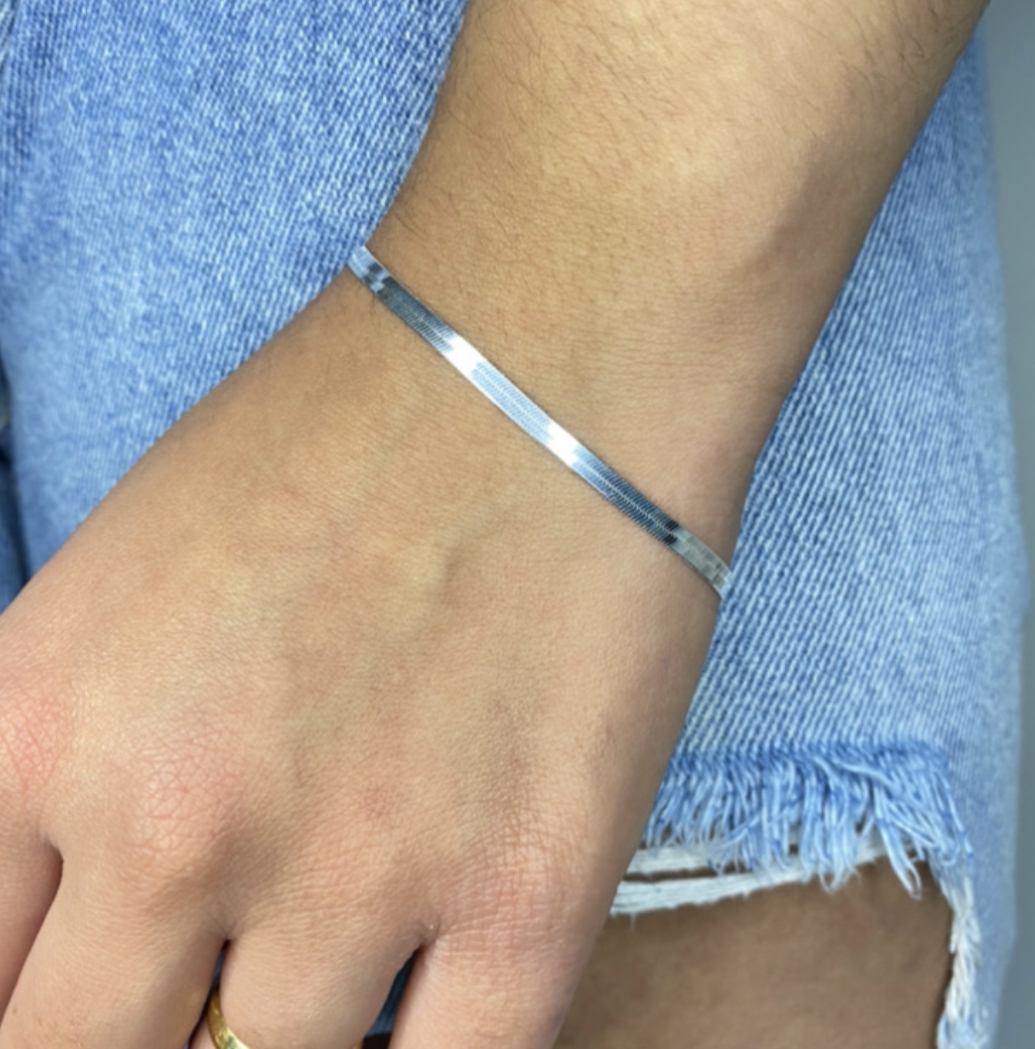 Pulseira Laminada Prata