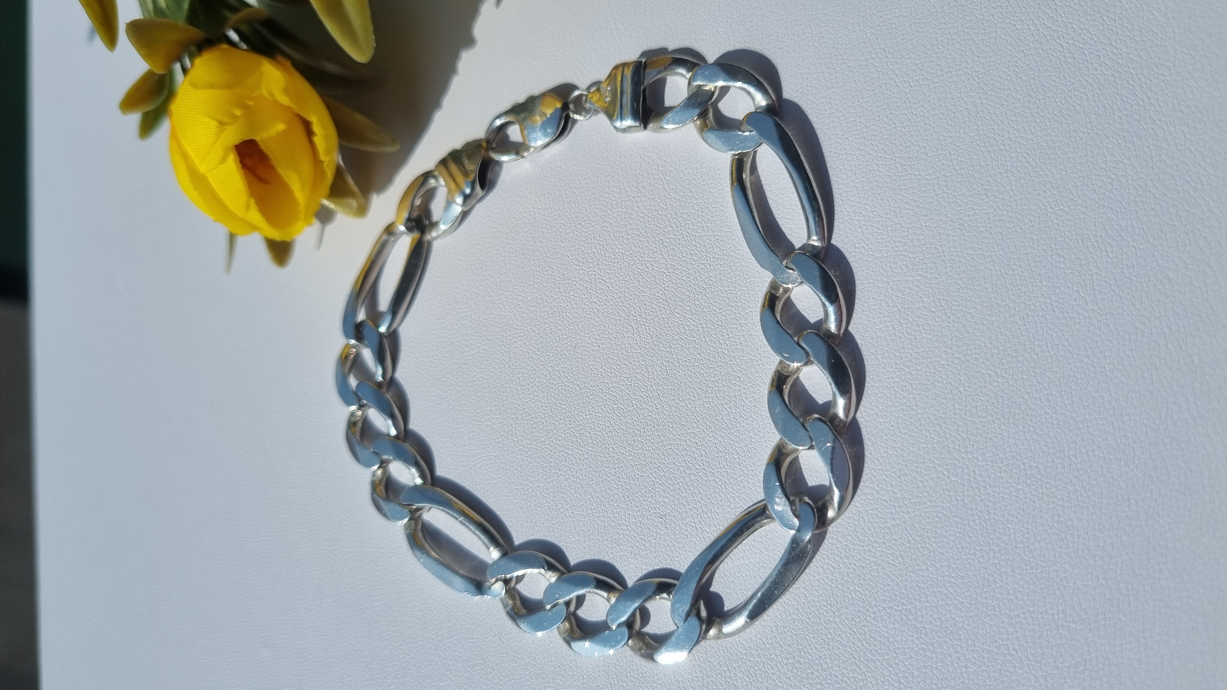 Pulseira Prata   Masculina 3x1 5mm