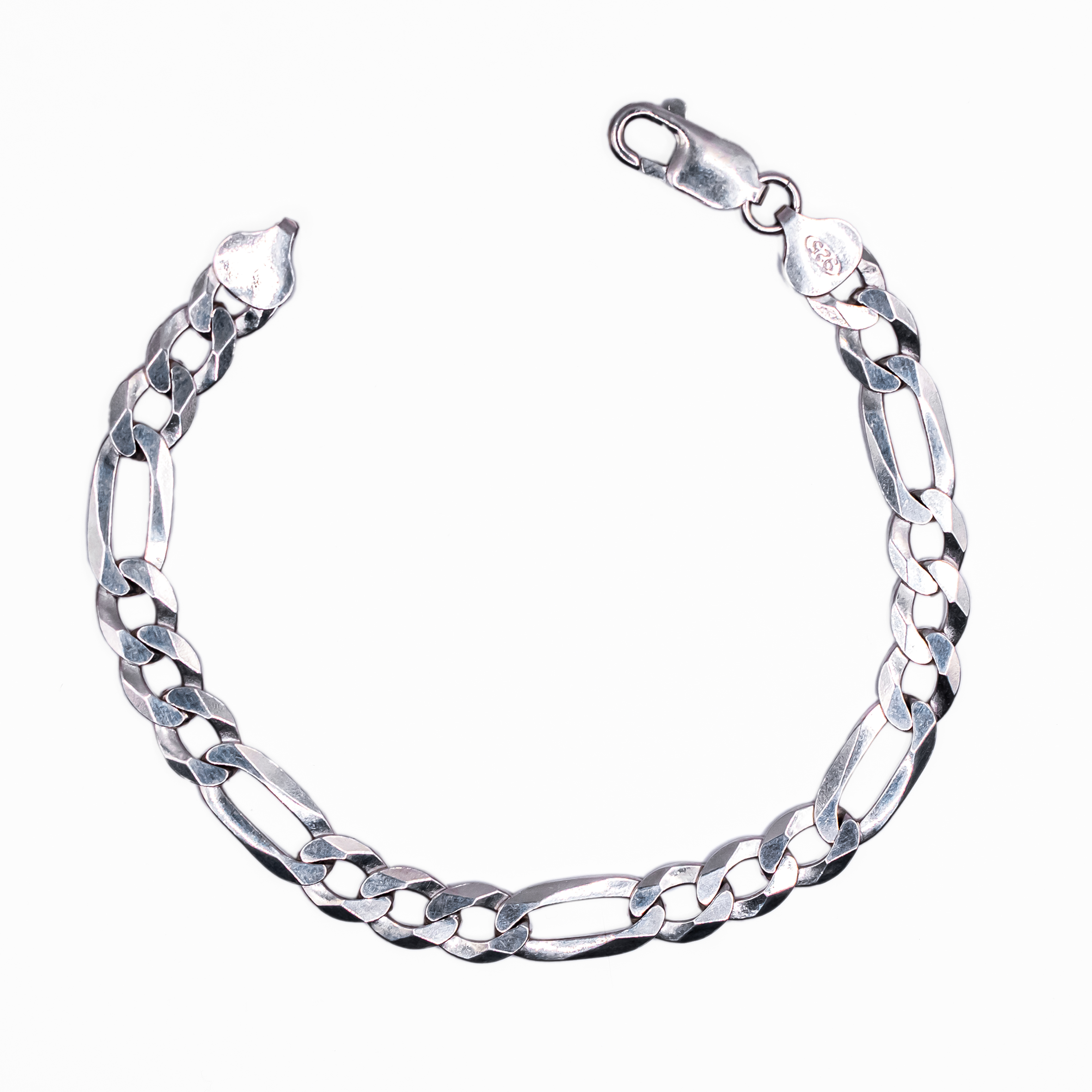 Pulseira Prata   Masculina 3x1 5mm