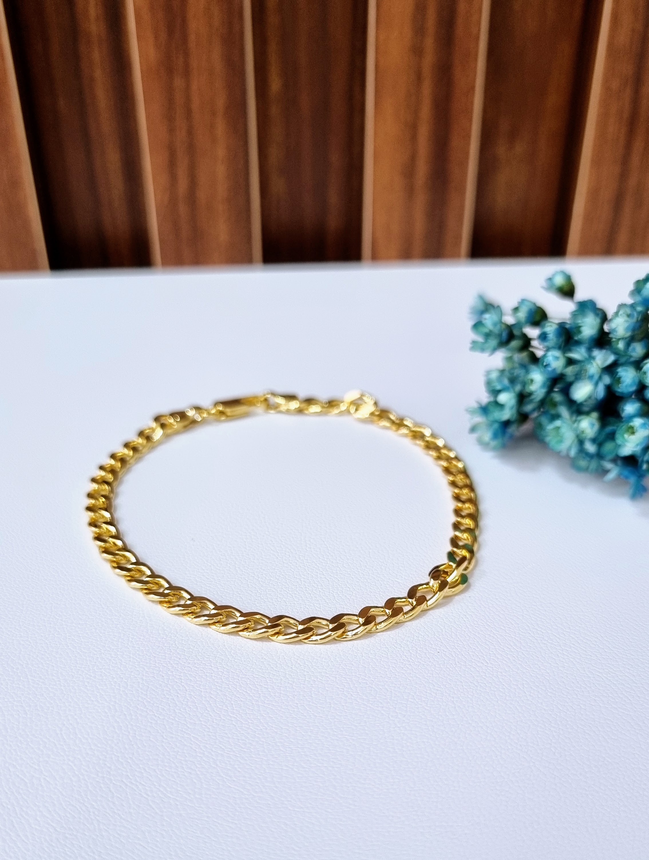 Pulseira Banhada ouro Masculino 
