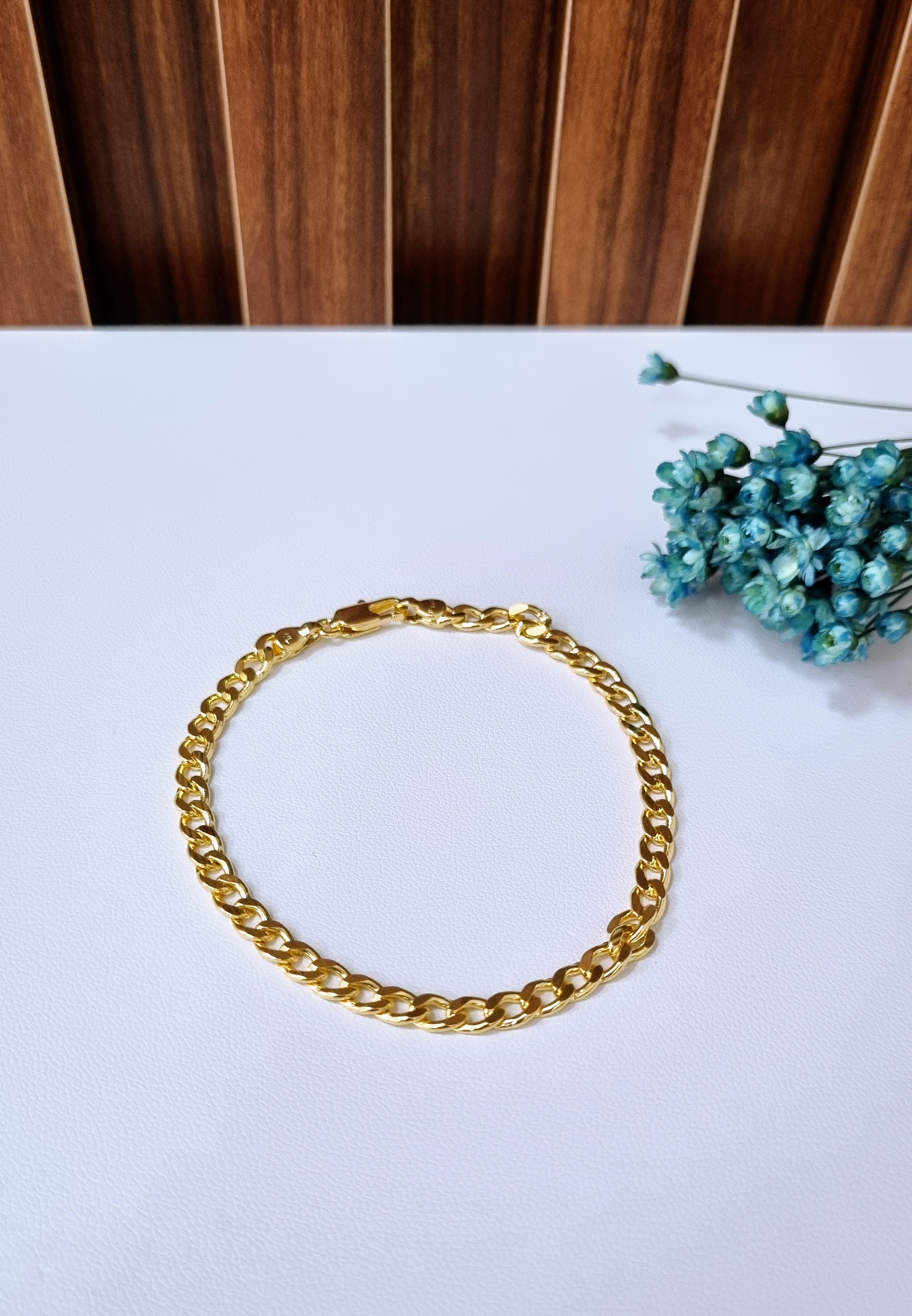 Pulseira Banhada ouro Masculino 