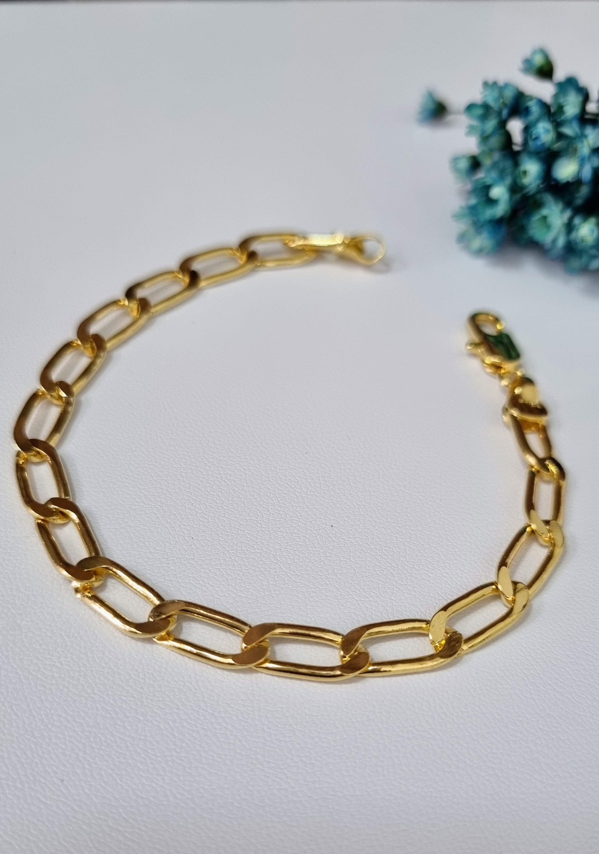 Pulseira Banhada Ouro 18k  Masculino (Grossa )