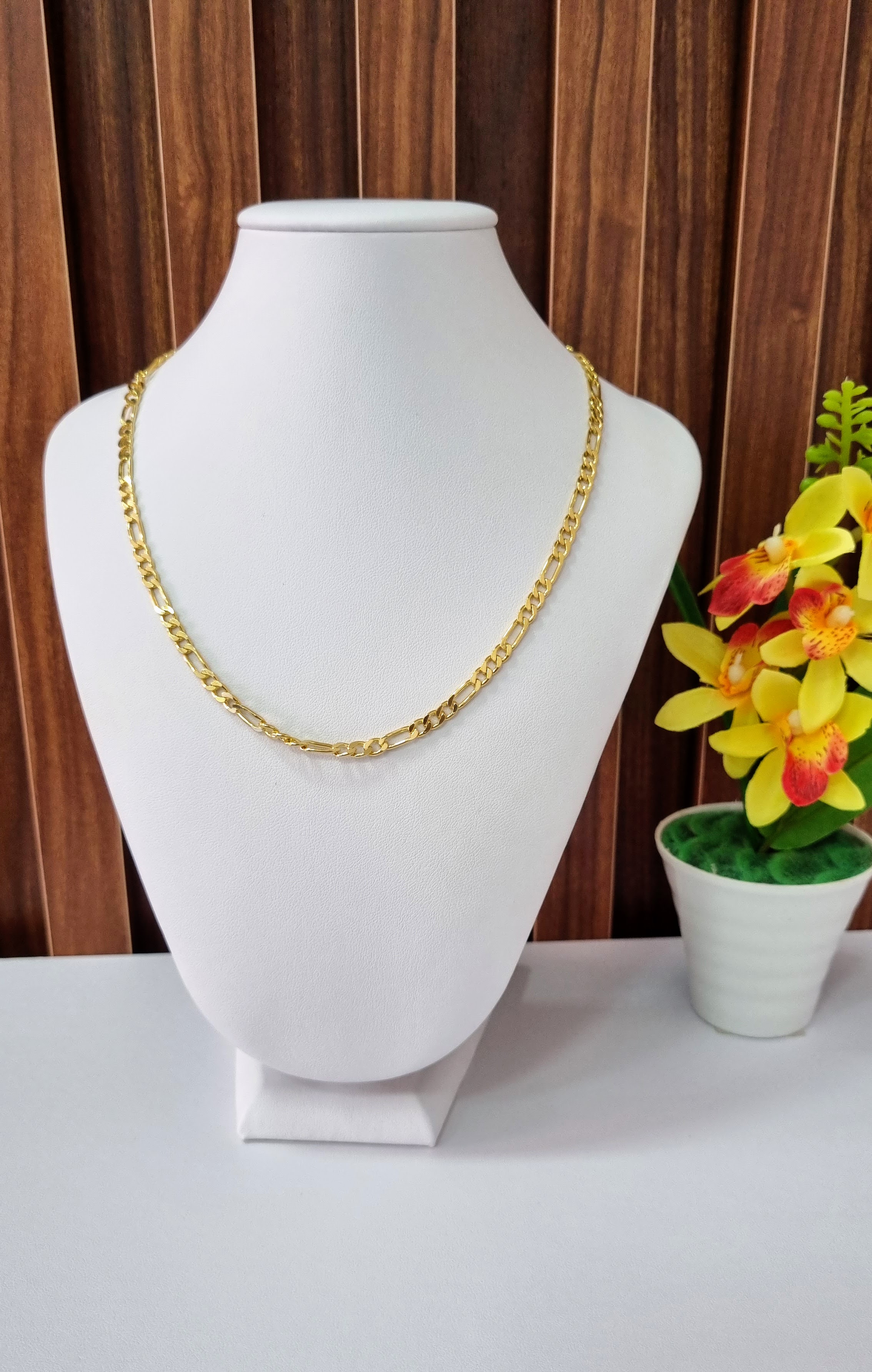 Corrente Masculino 3/1 Banhada ouro 18k