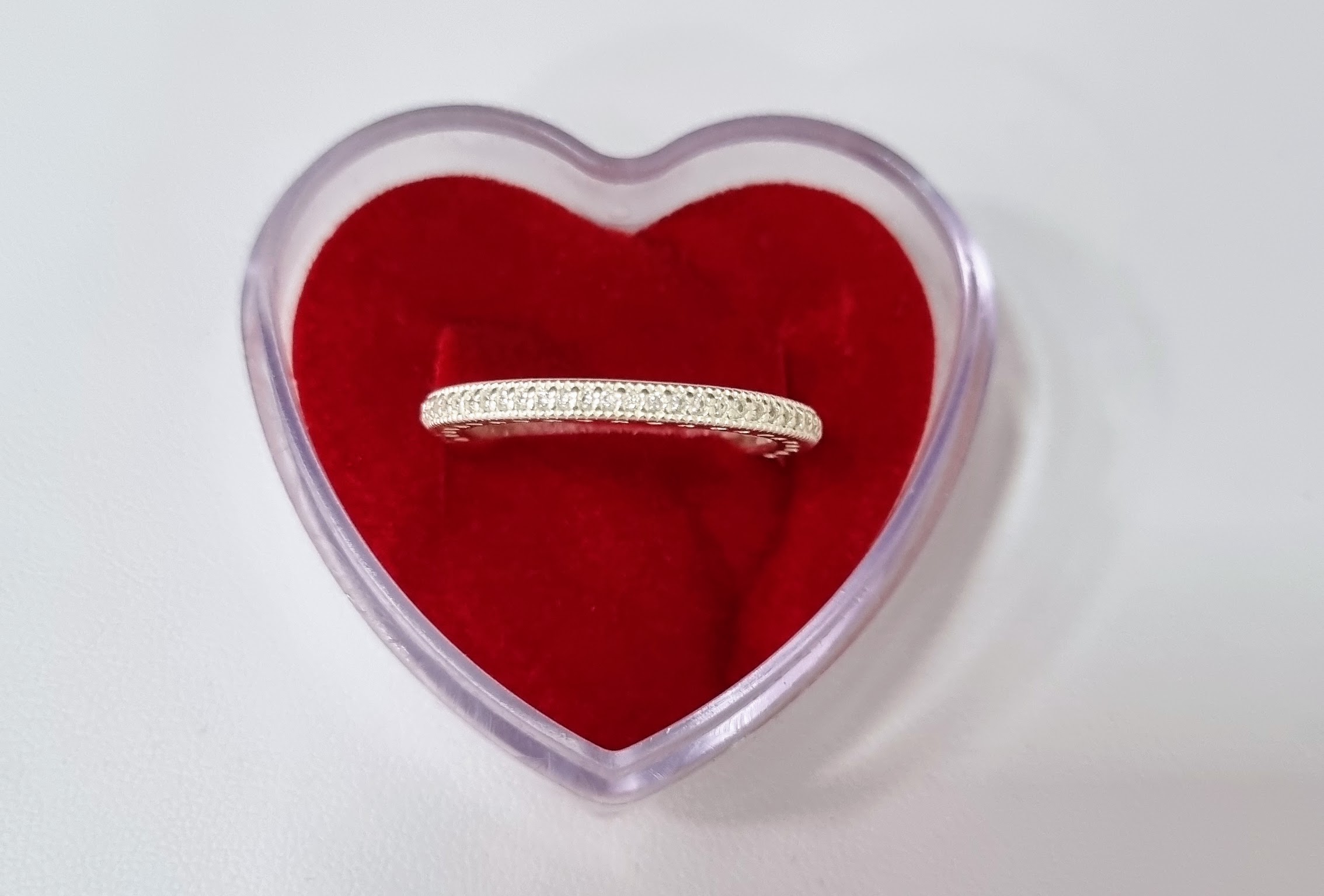 Anel Com Pedras Cravejadas Prata 