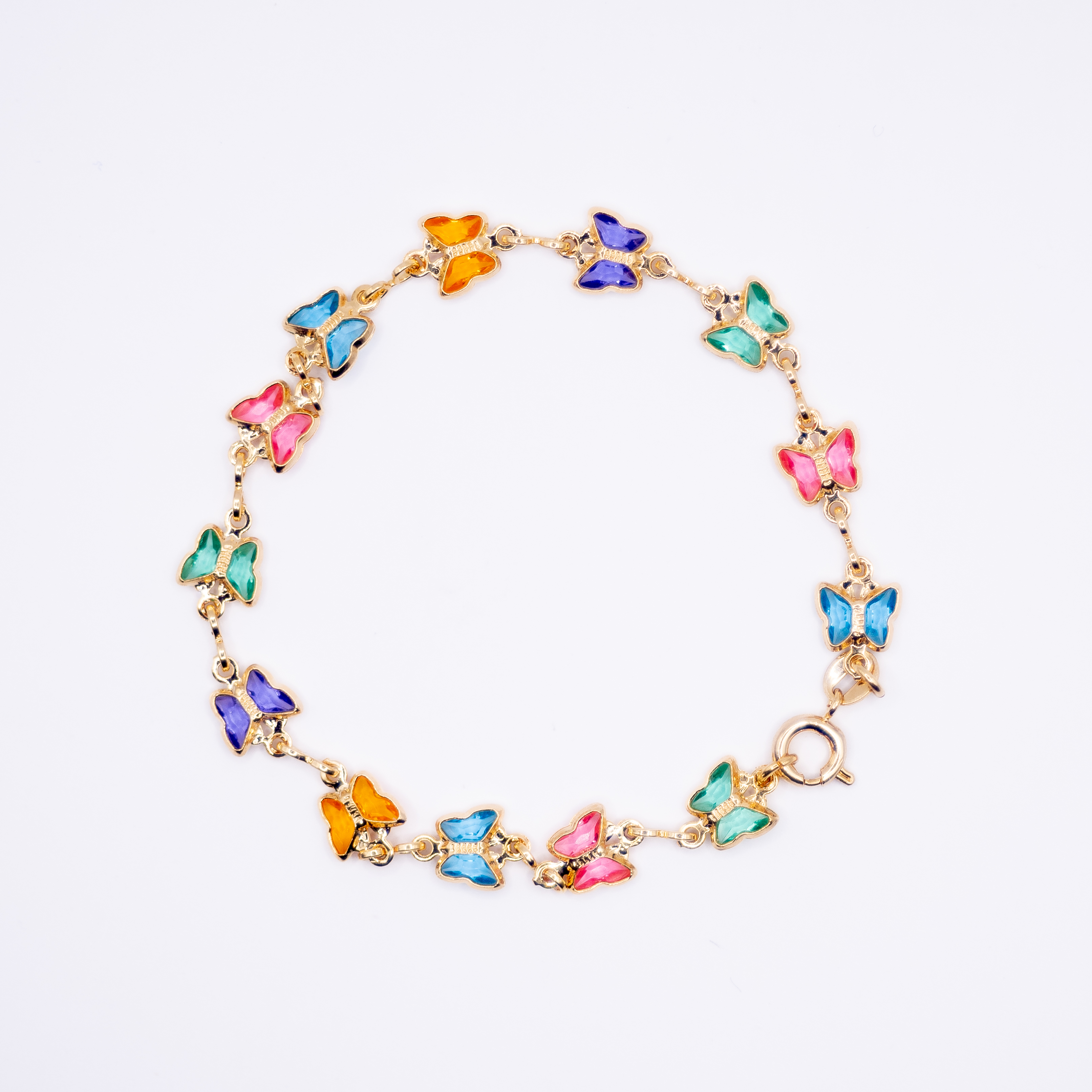 Pulseira Borboletas Coloridas