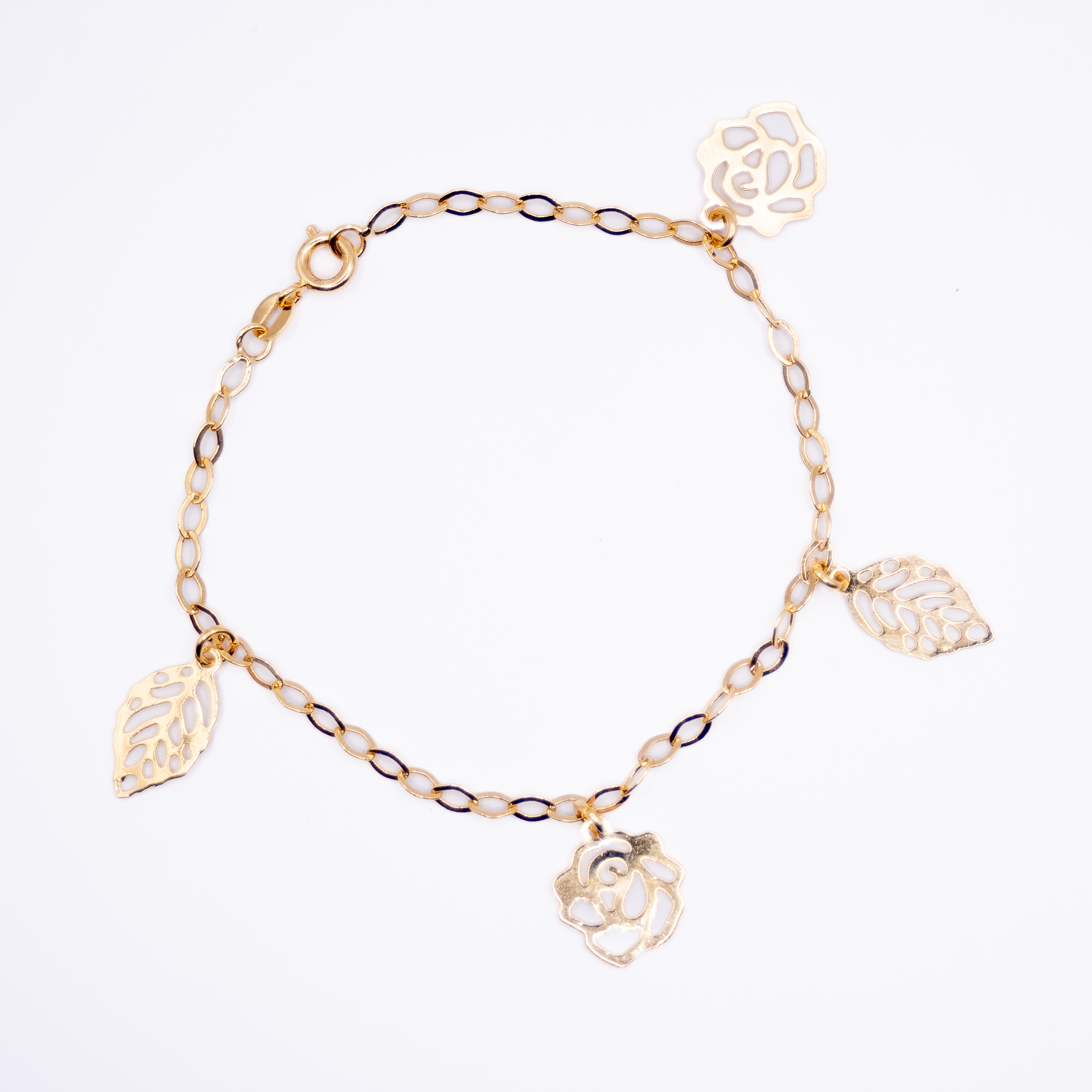 Pulseira  com Folhas 