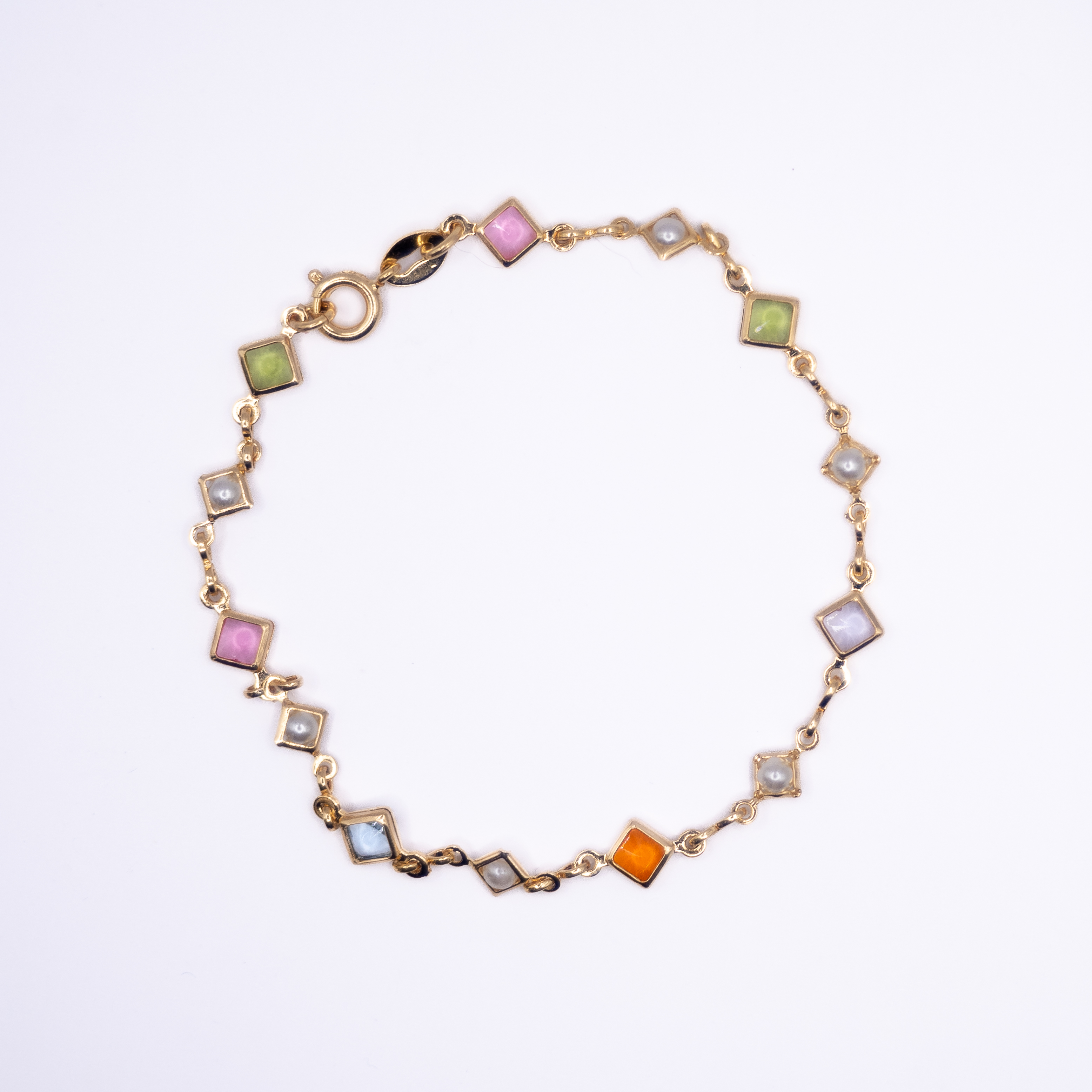 Pulseira Coloria Banhada ouro 18k