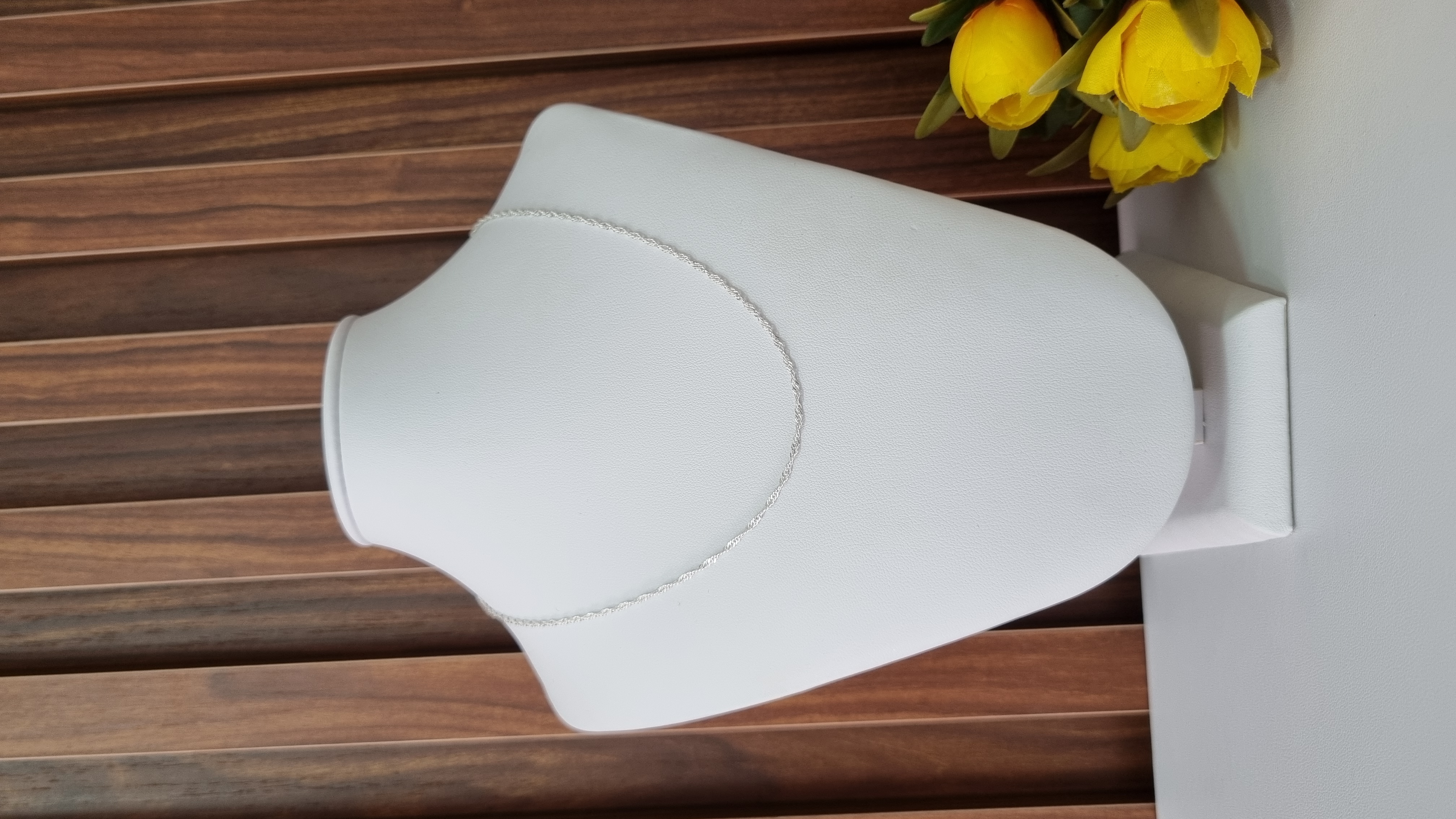 Corrente Singapura Prata  40/45cm