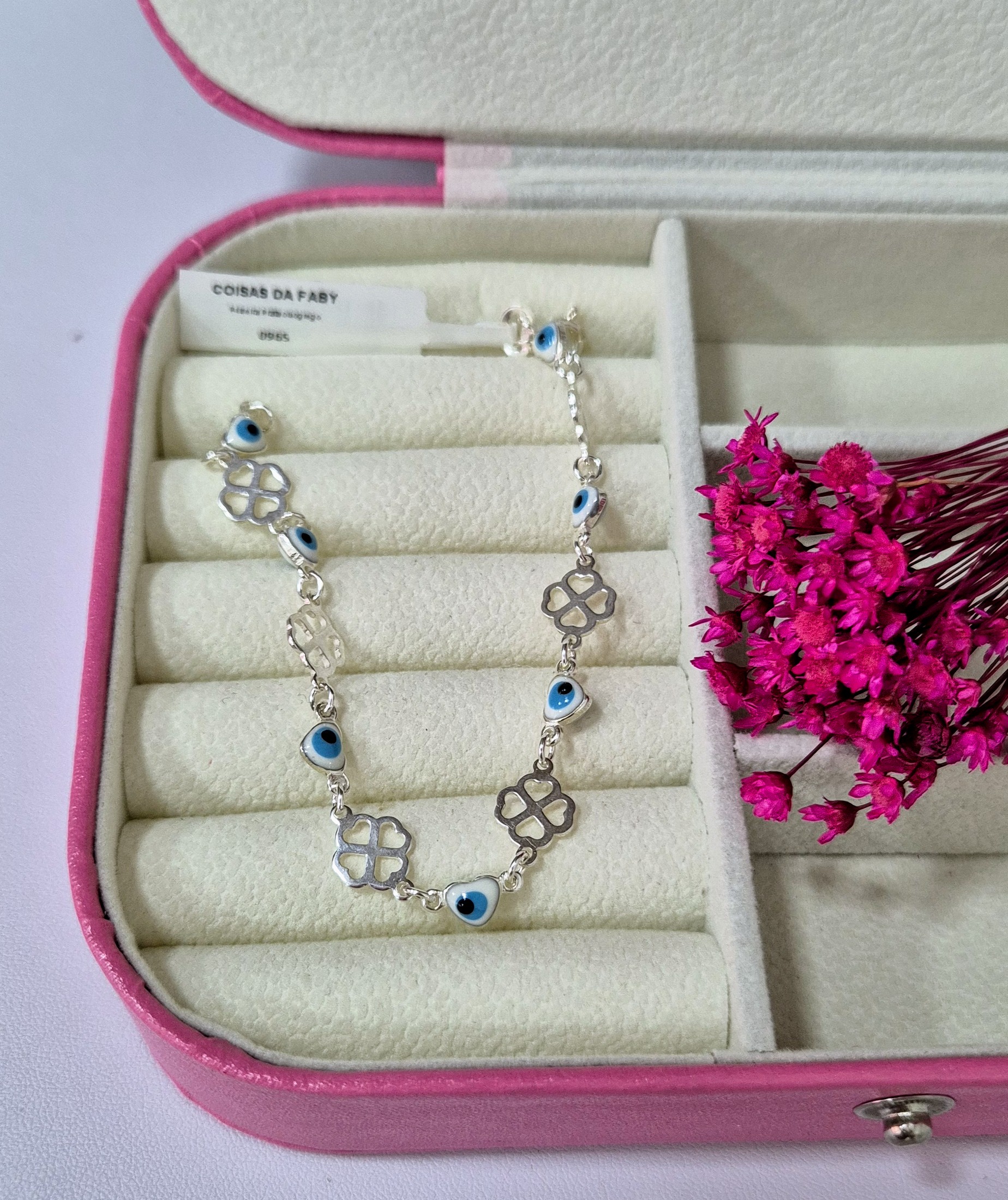 Pulseira Prata Olho Grego 