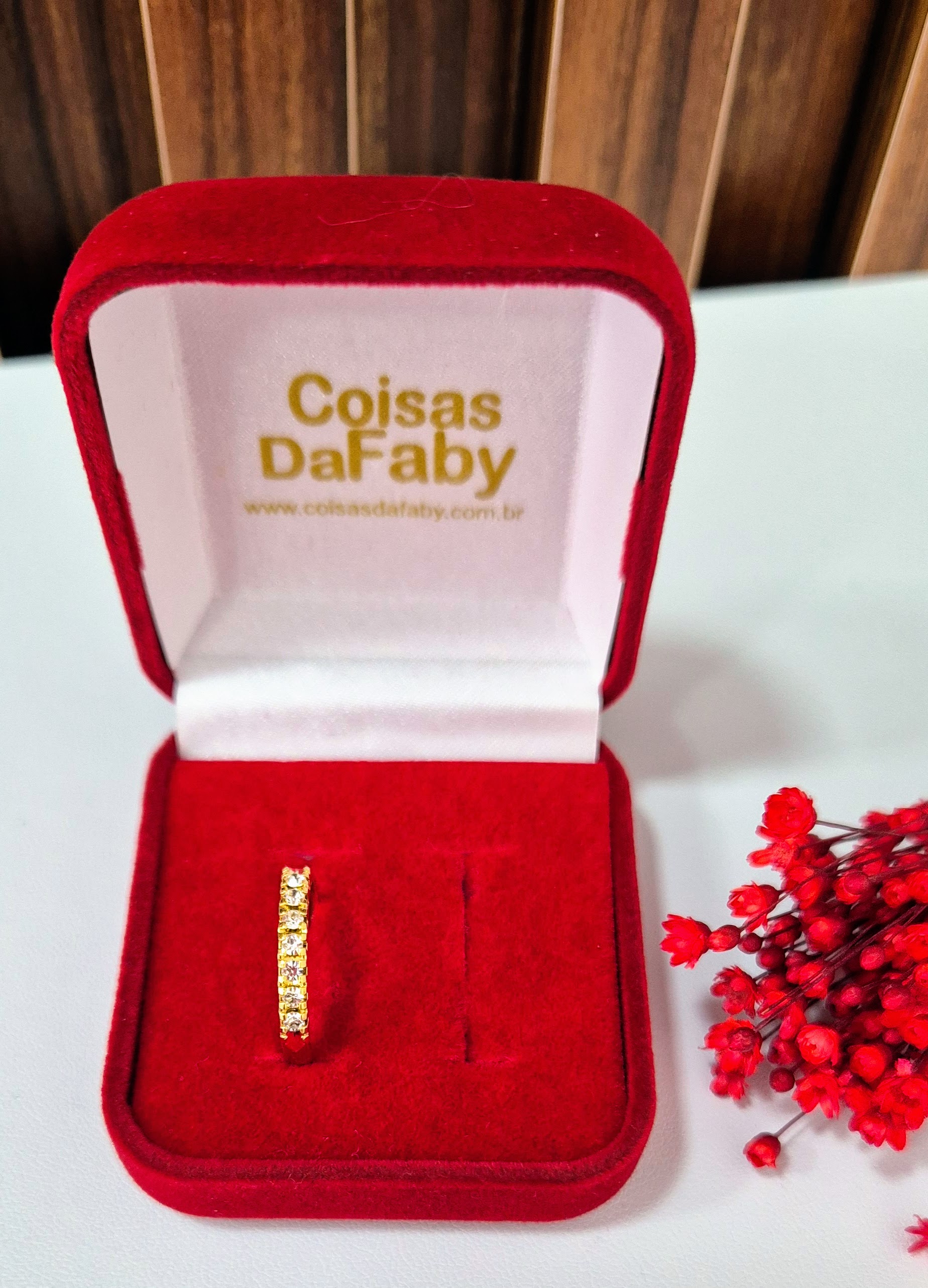 Anel meia aliança/ aparador 