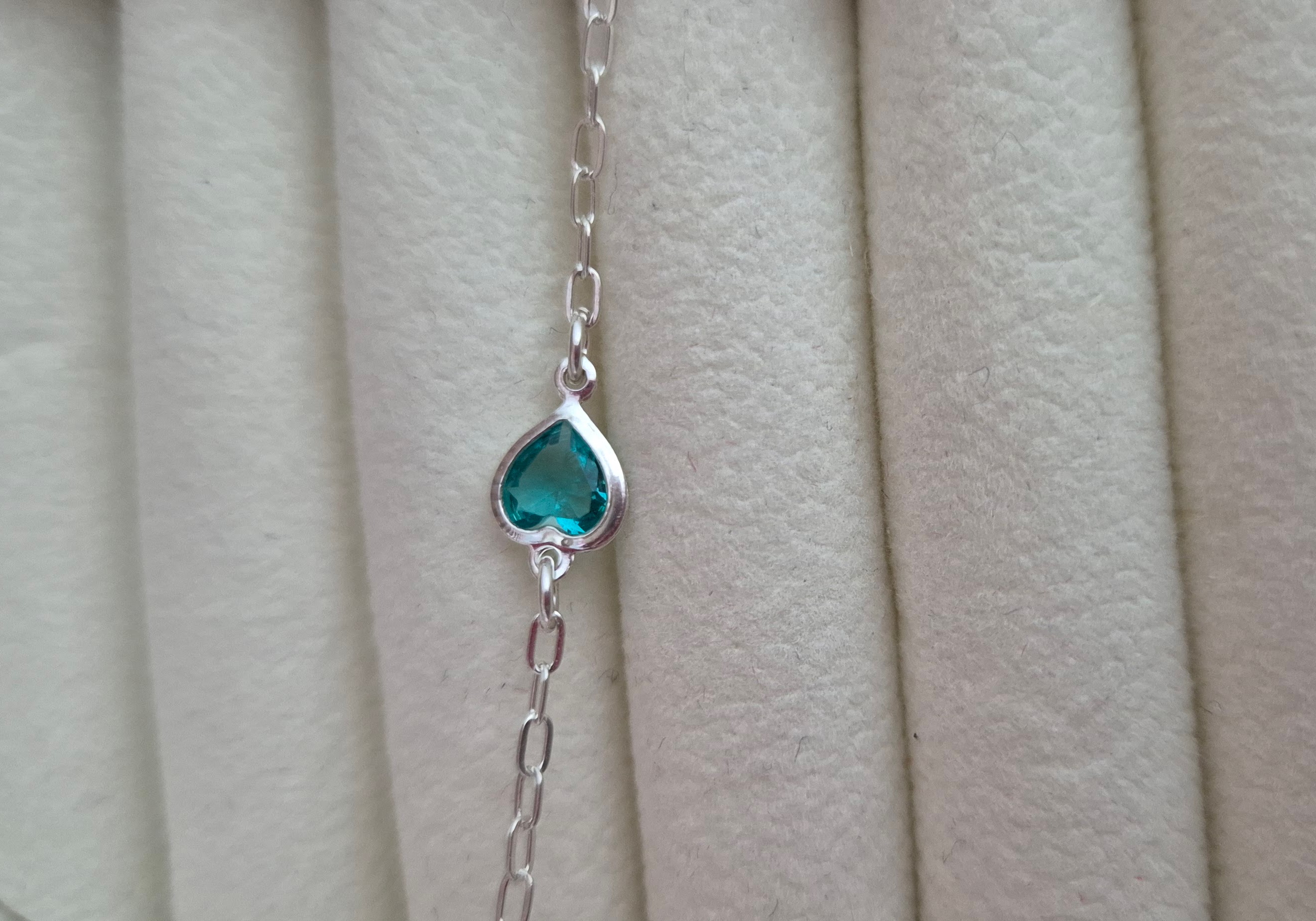 Pulseira infantil Prata zircônia 