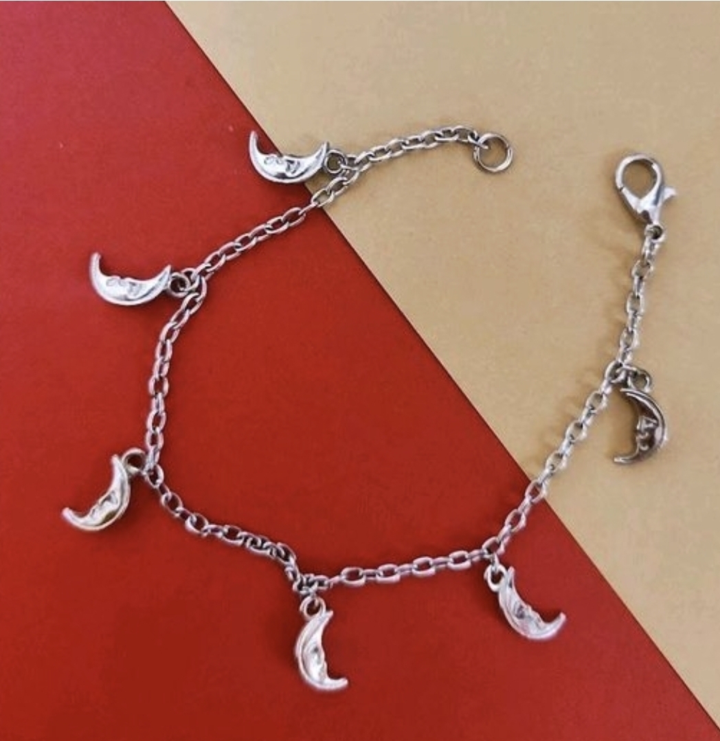 Pulseira lua/Infinito Prata 