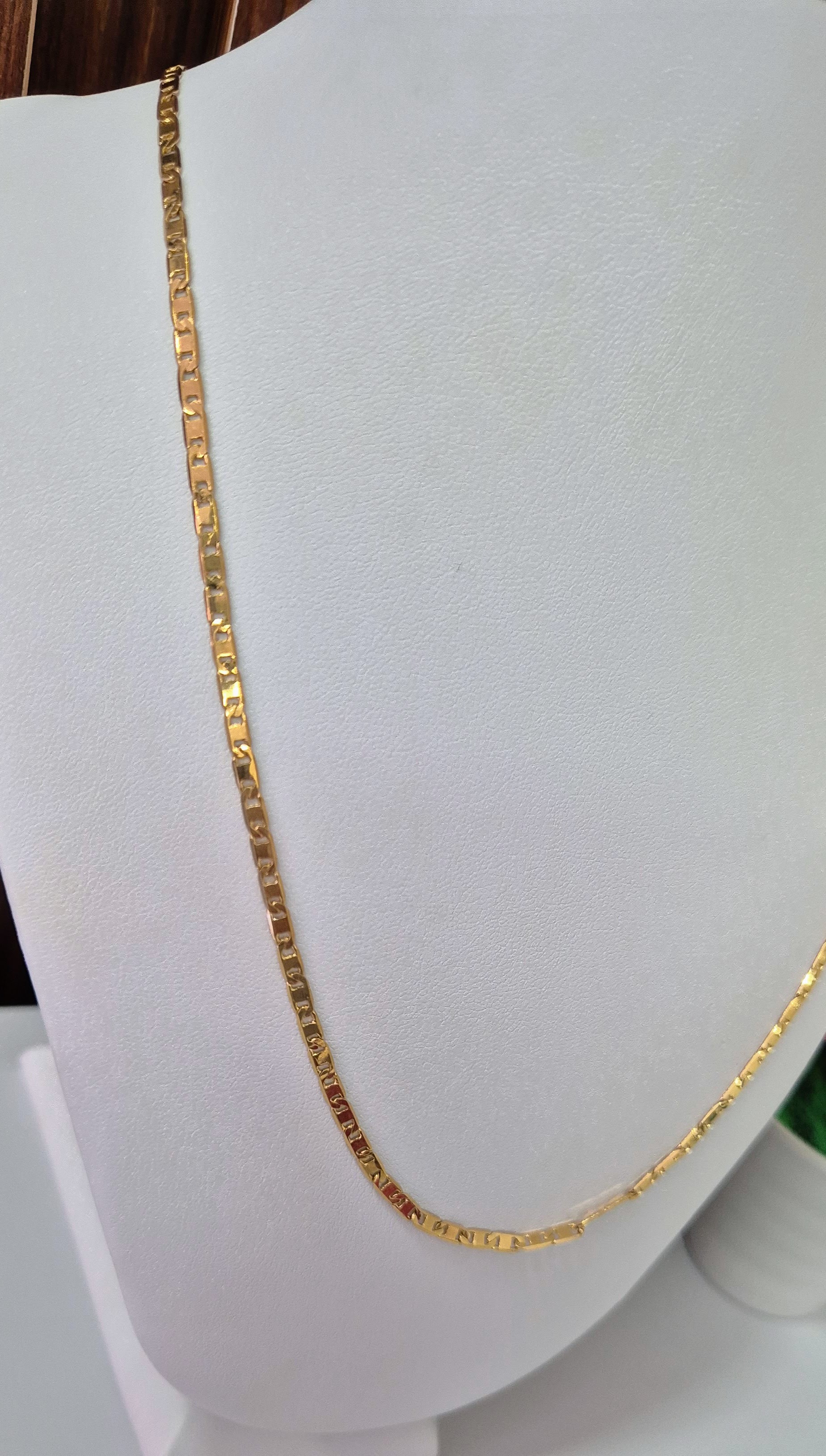 Corrente Piastrine Banhada 18k