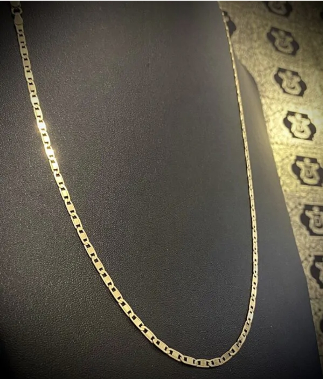 Corrente Piastrine Banhada 18k