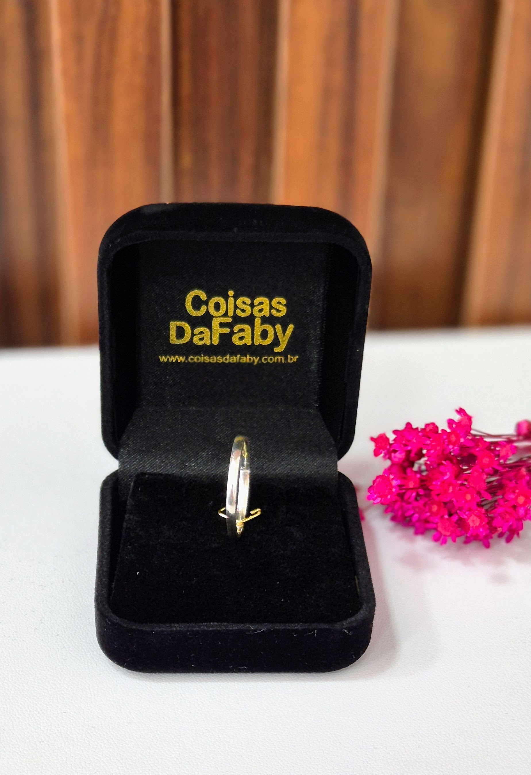  Aliança Prata Lisa Tradicional 