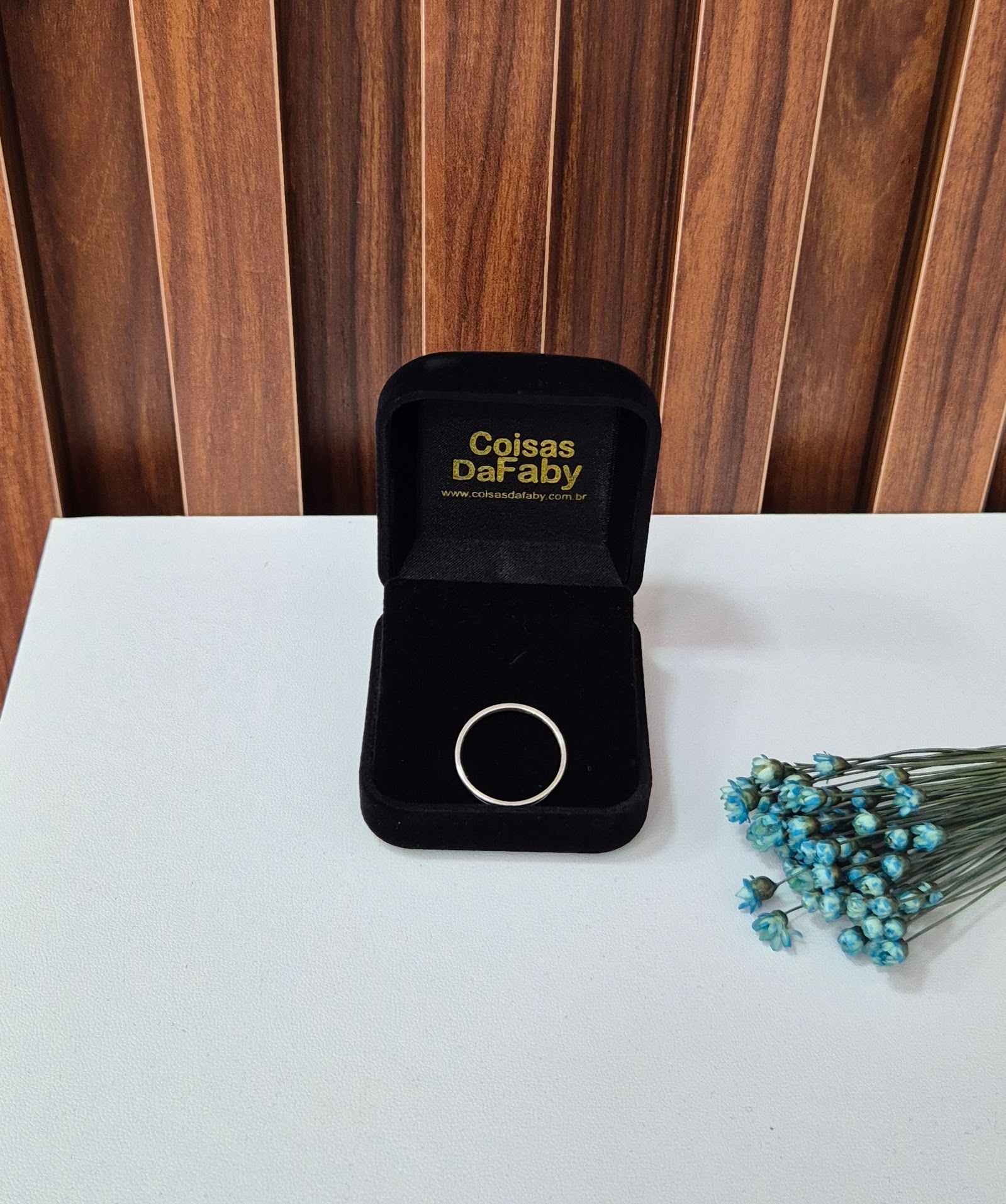  Aliança Prata Lisa Tradicional 