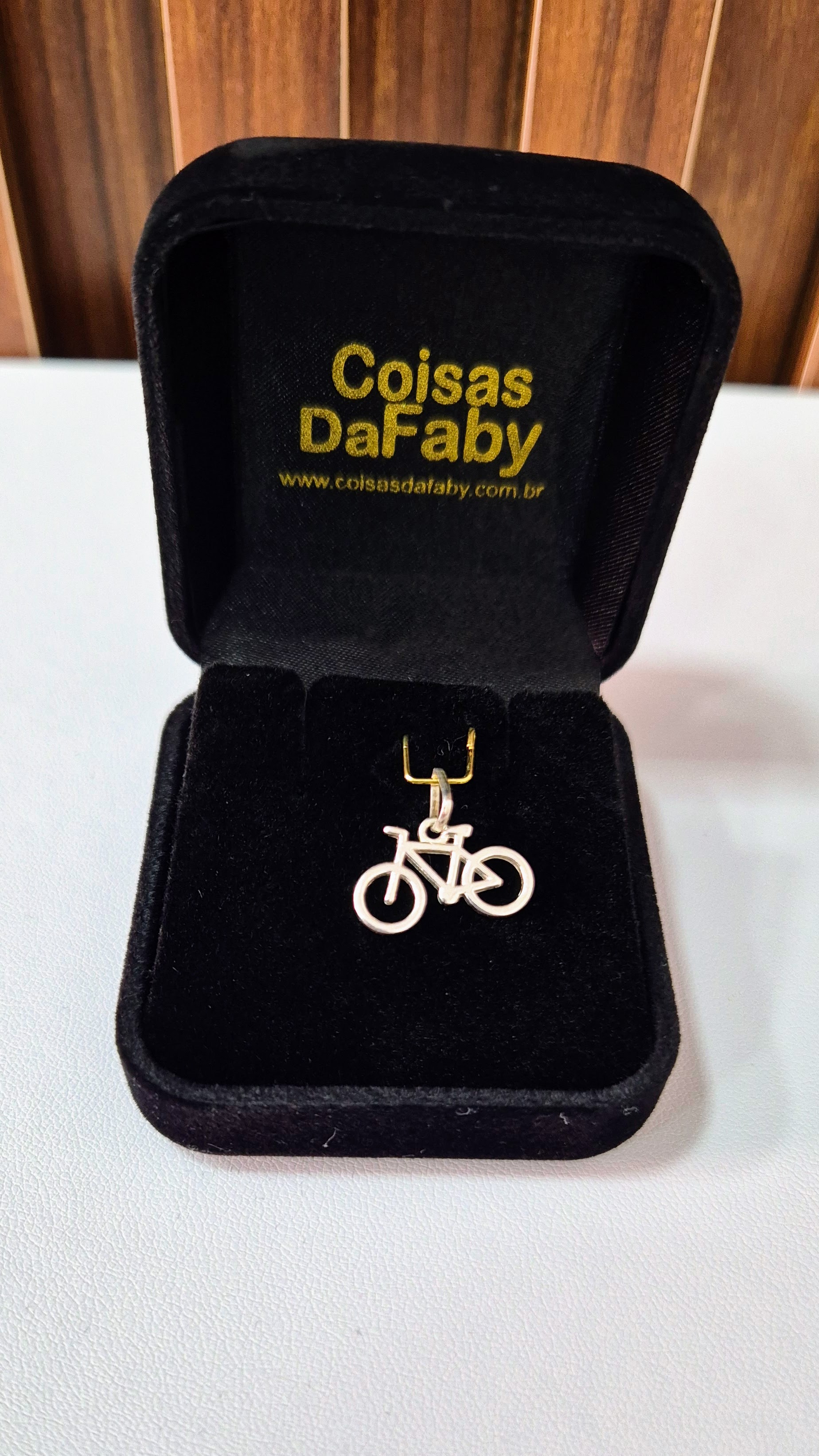 Pingente Bicicleta Prata 925
