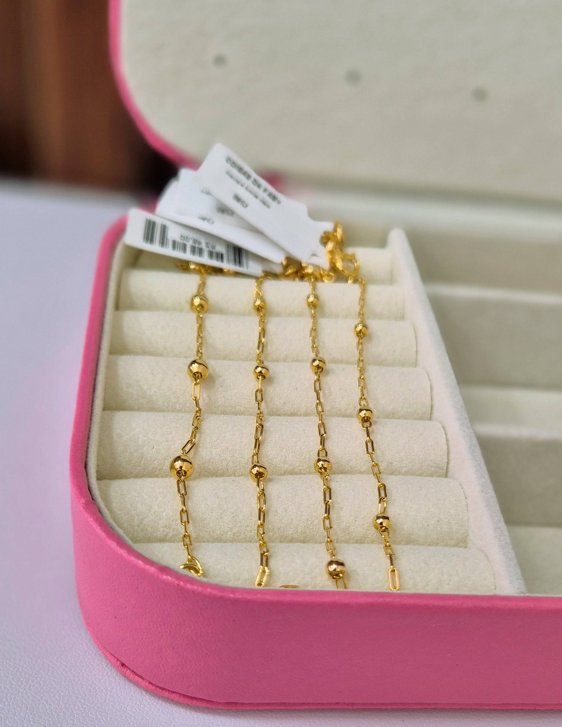 Pulseira com Bolinhas Lisas 