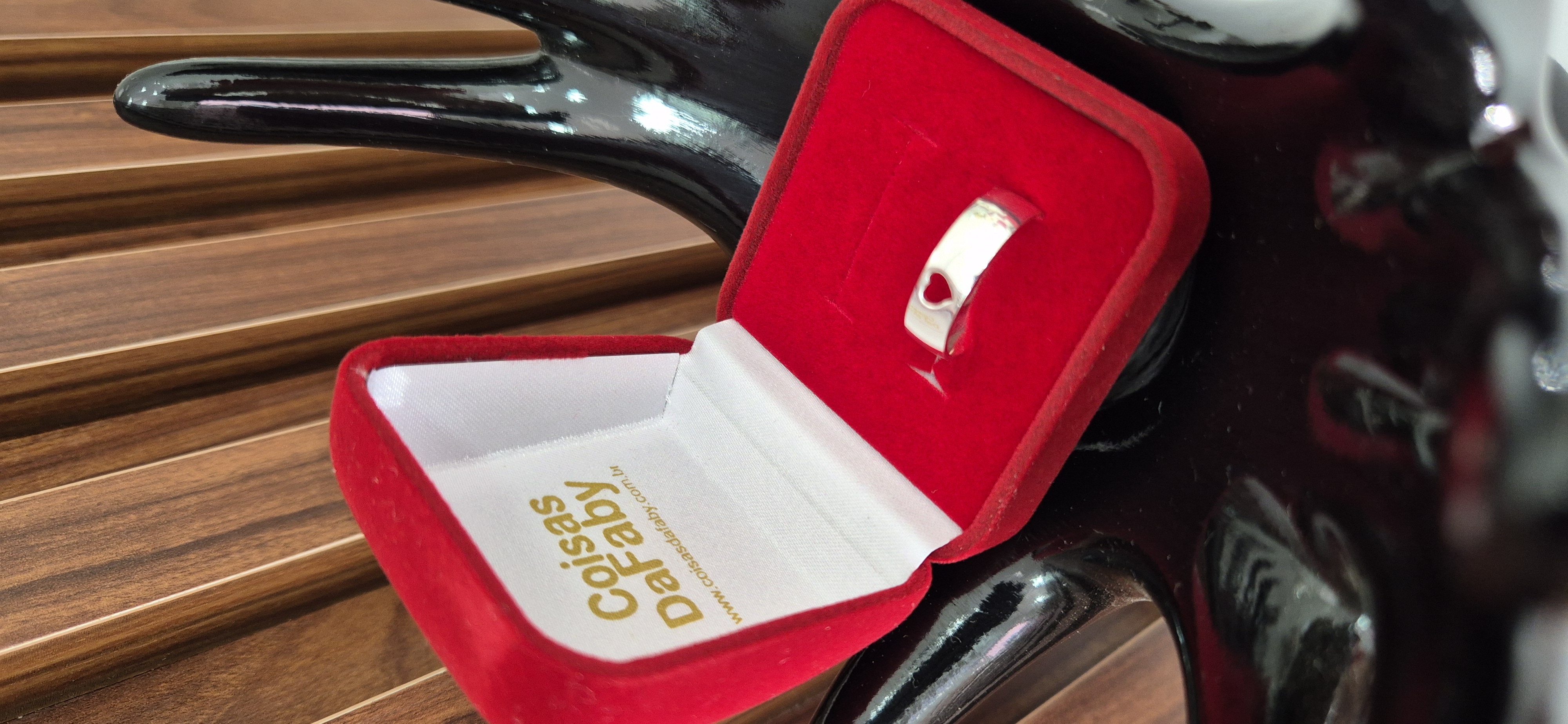 Aliança Coração Vazado 