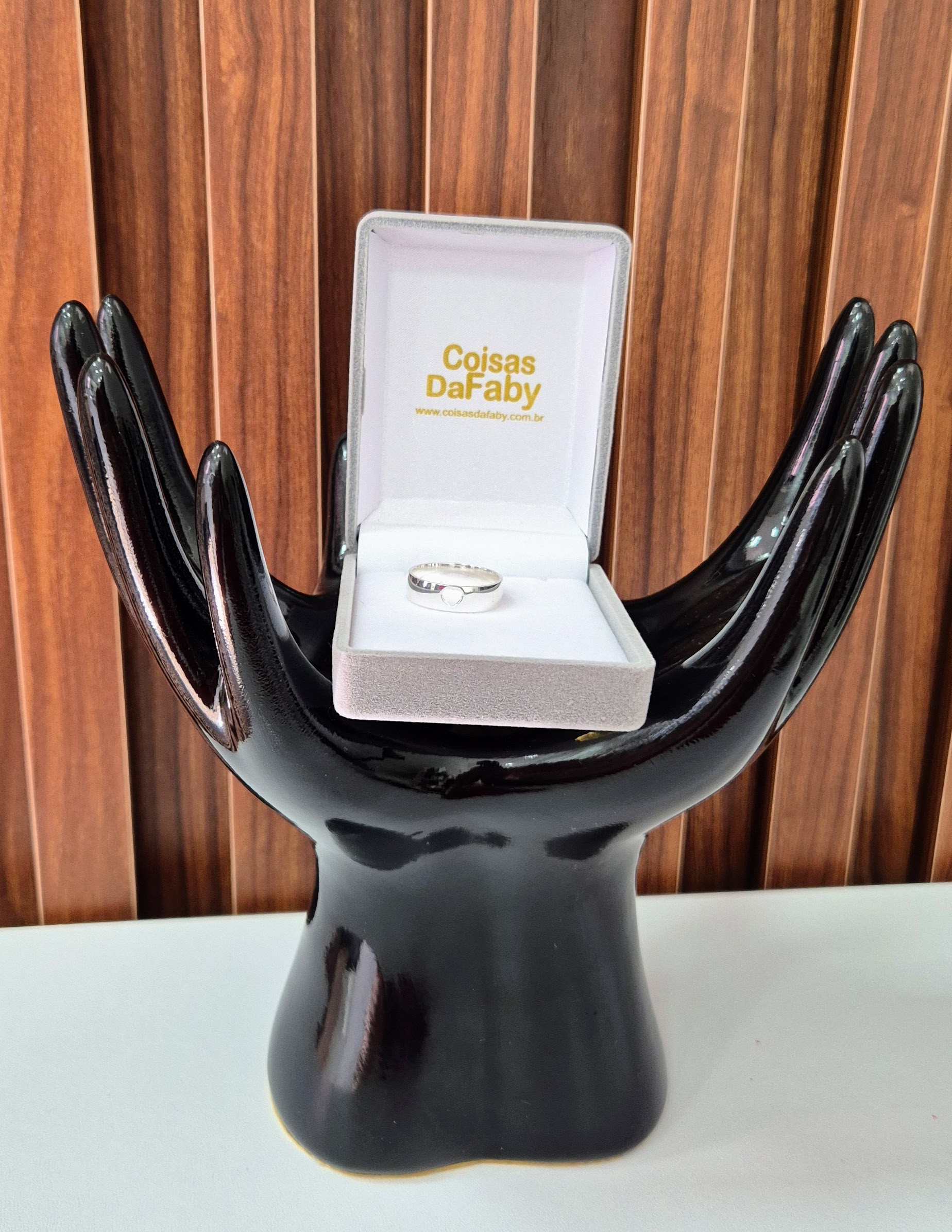 Aliança Coração Vazado 