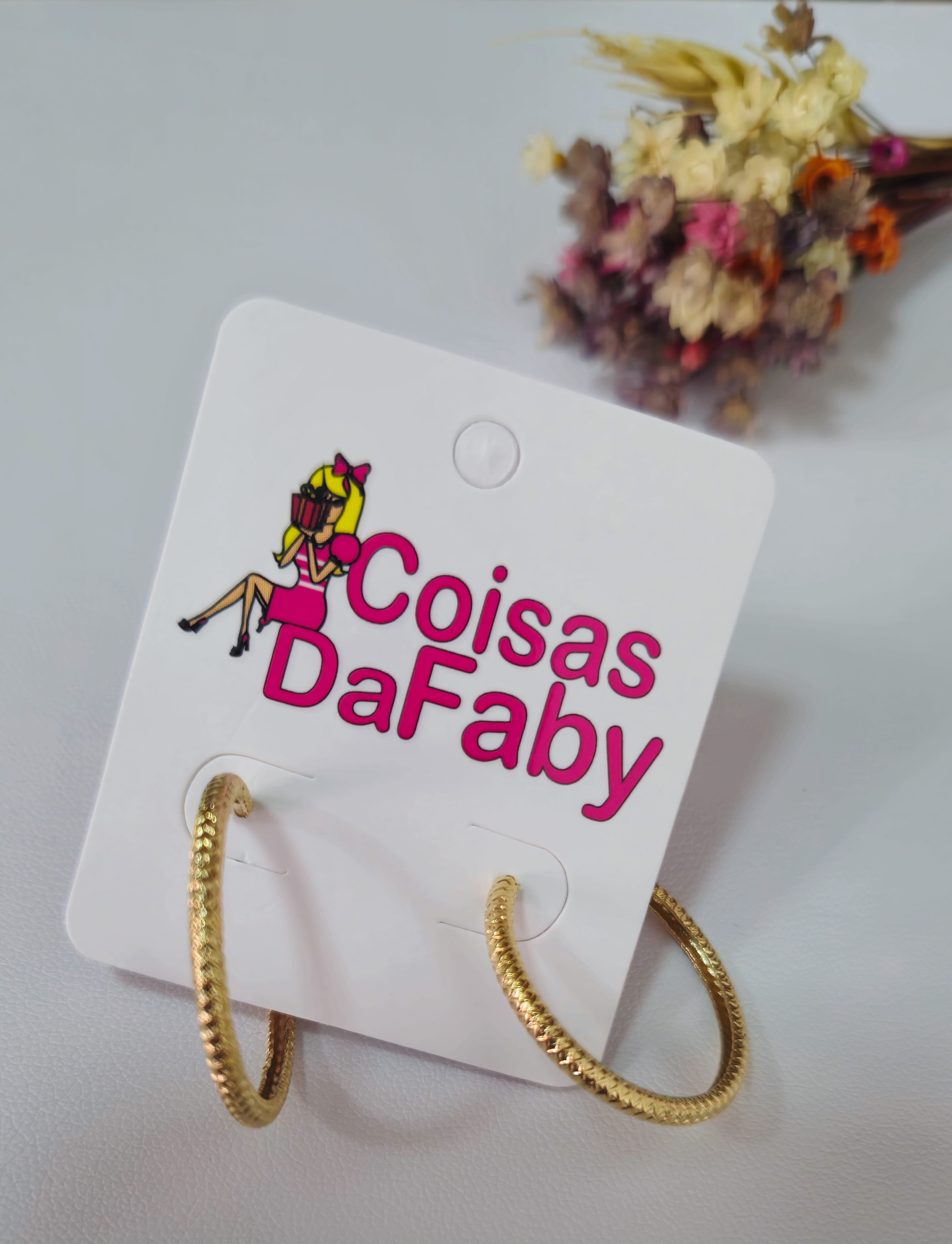 Argola com  Detalhe fosco