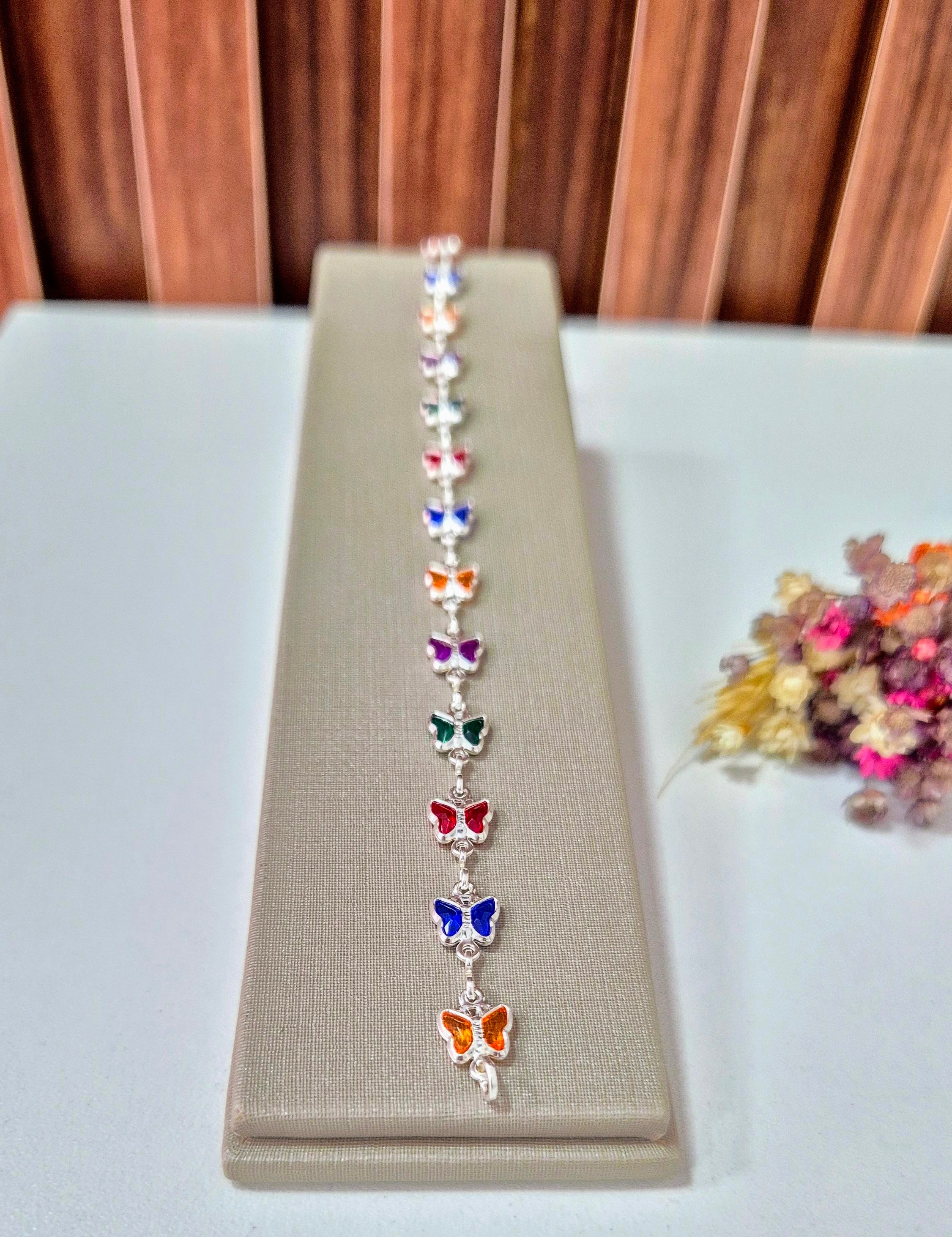 Pulseira Prata Borboleta 