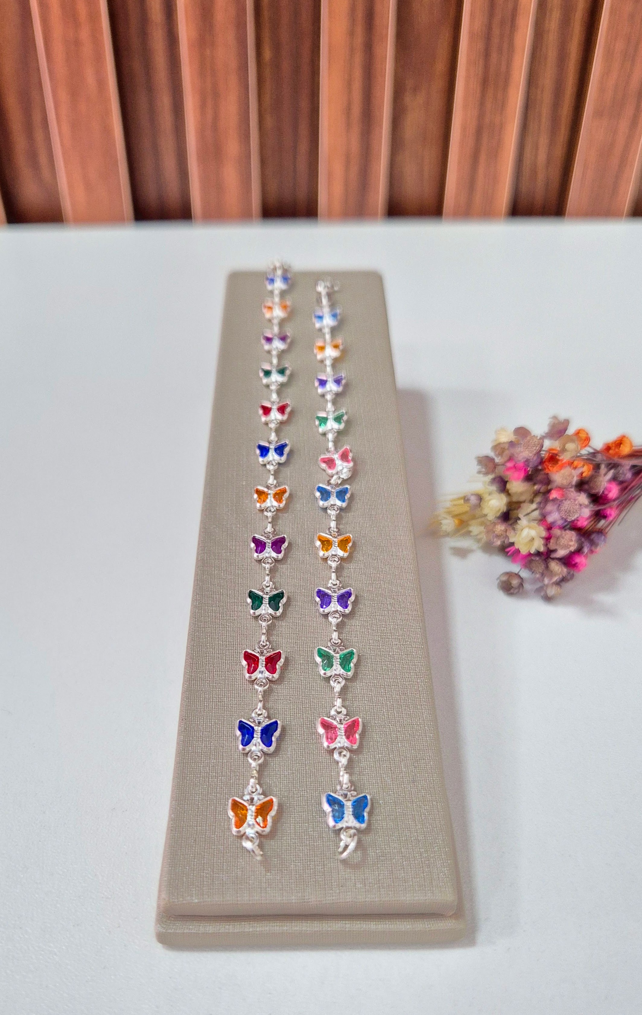 Pulseira Prata Borboleta 
