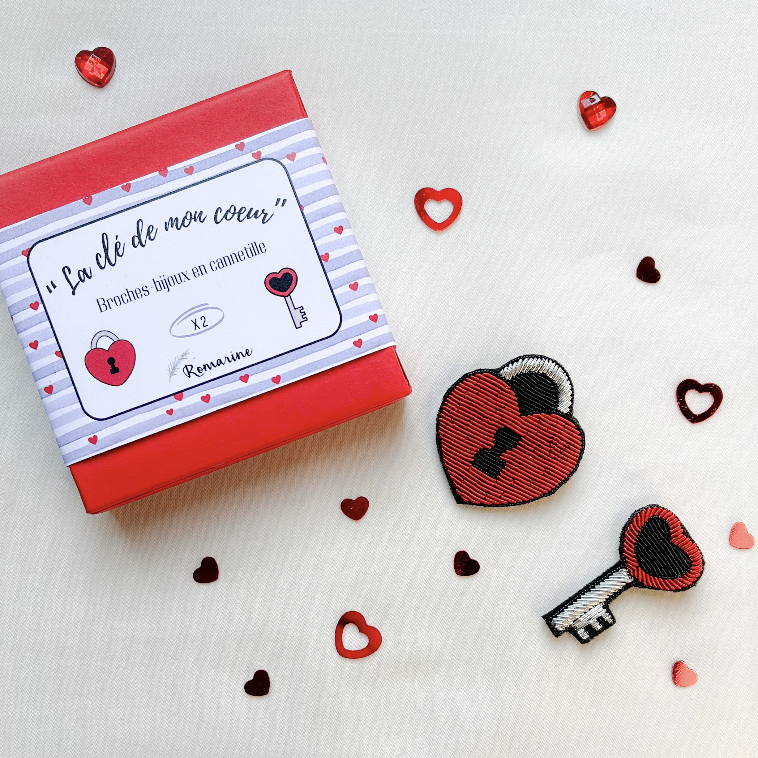 Coffret "La clé de mon coeur"