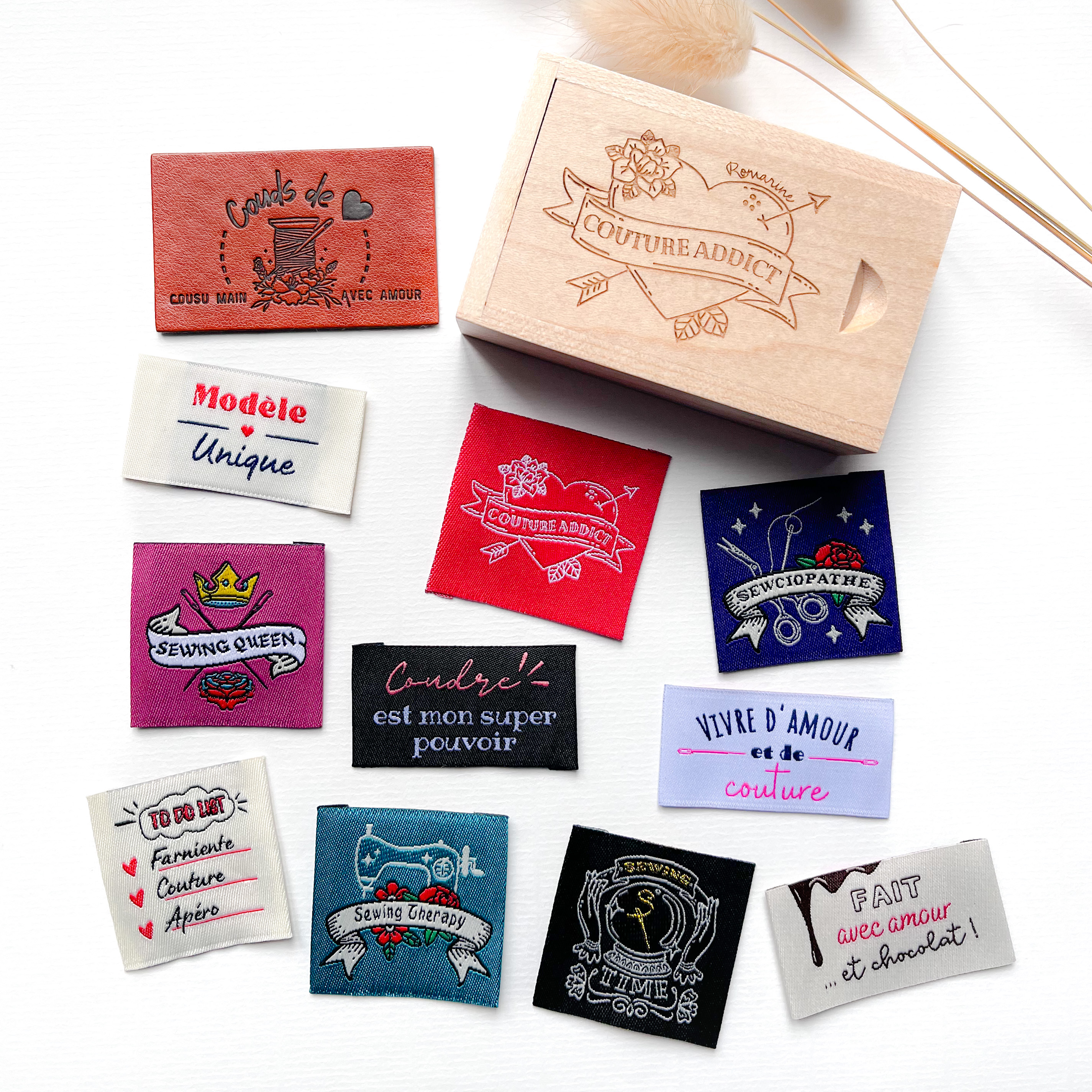 Boîte de rangement garnie - Couture Addict