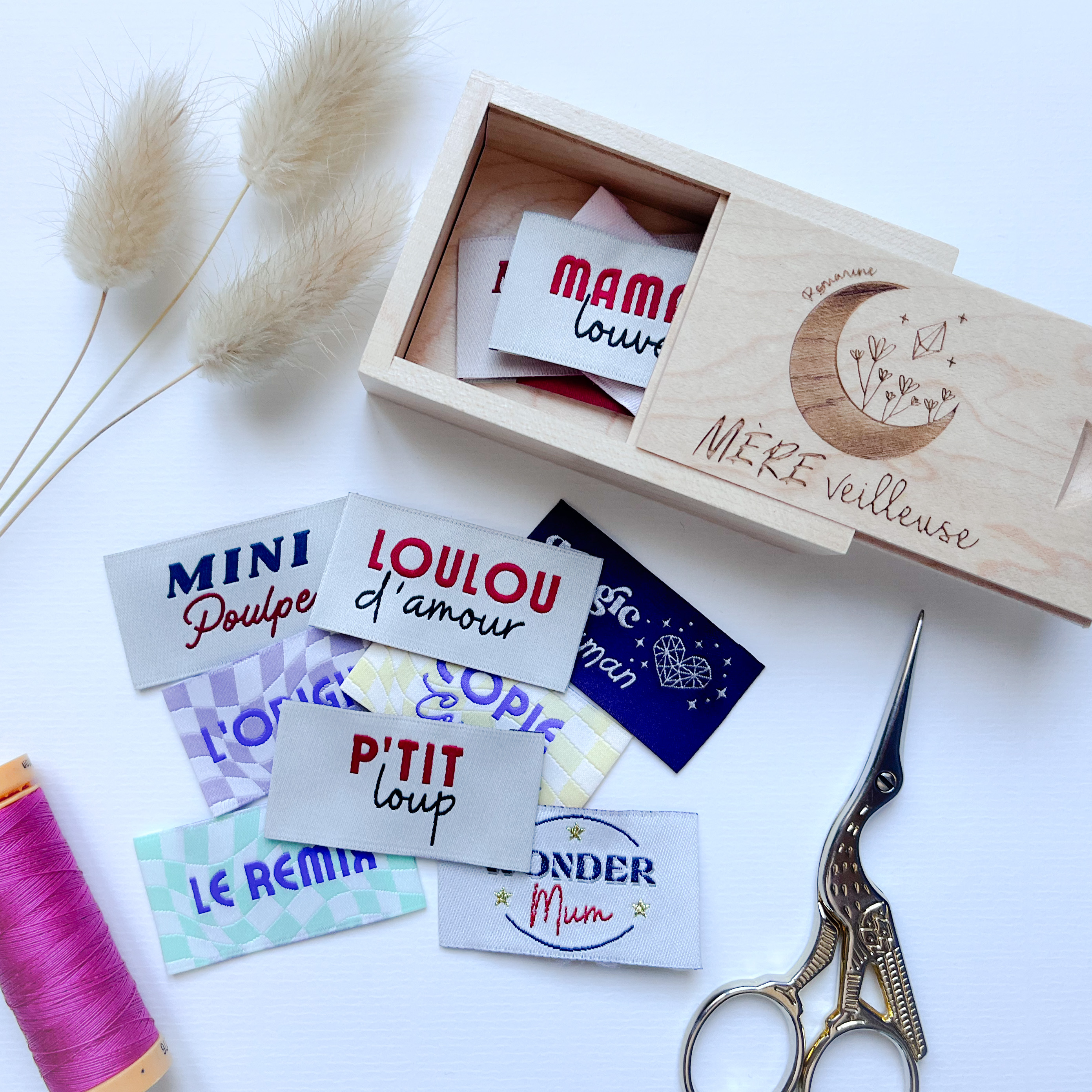 Boîte de rangement garnie - Mère veilleuse