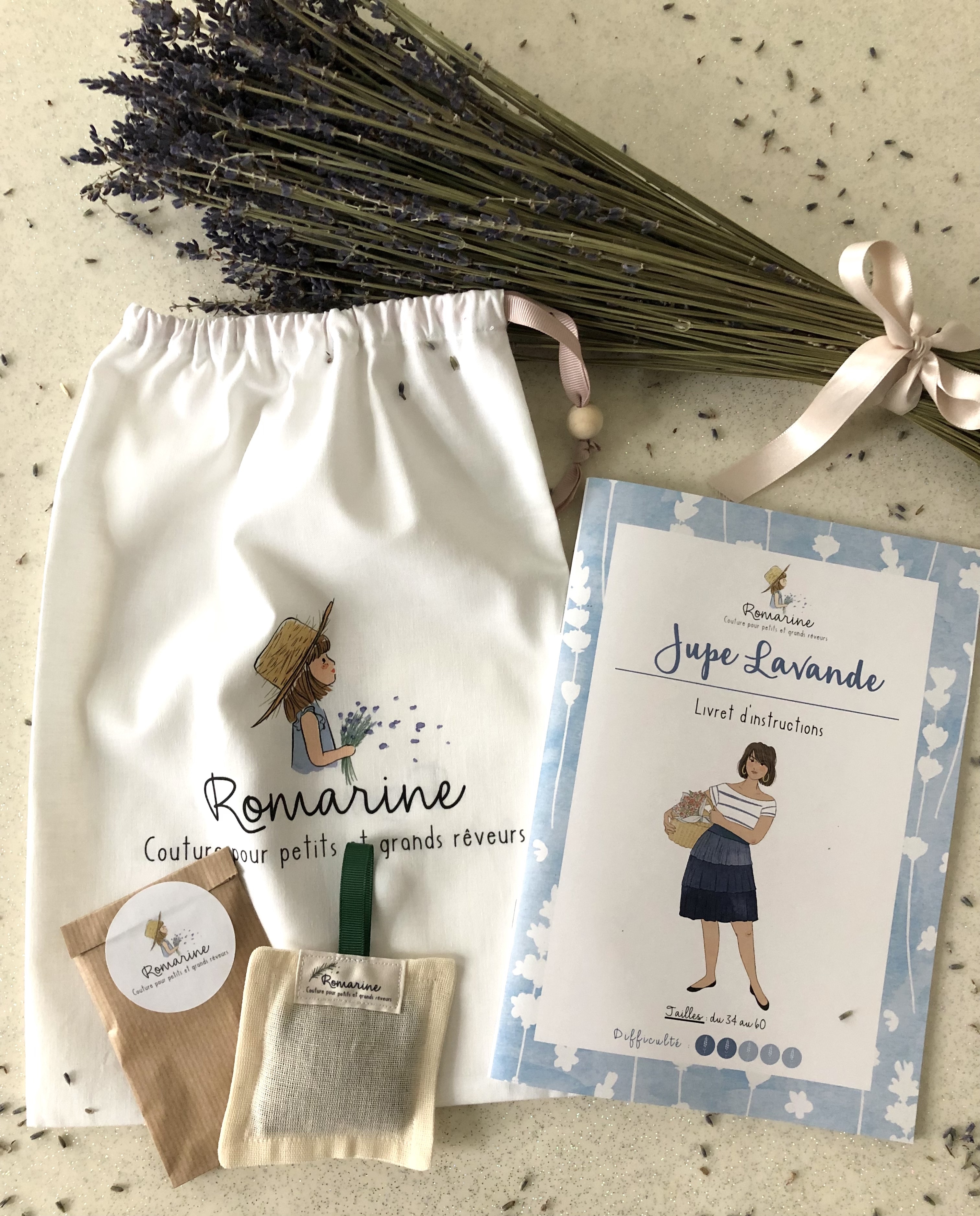 Jupe Lavande Femme - Livret Papier