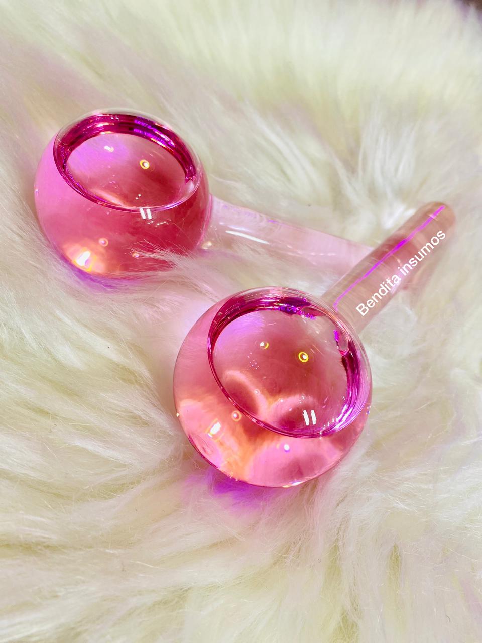 Masajeadores faciales de vidrio