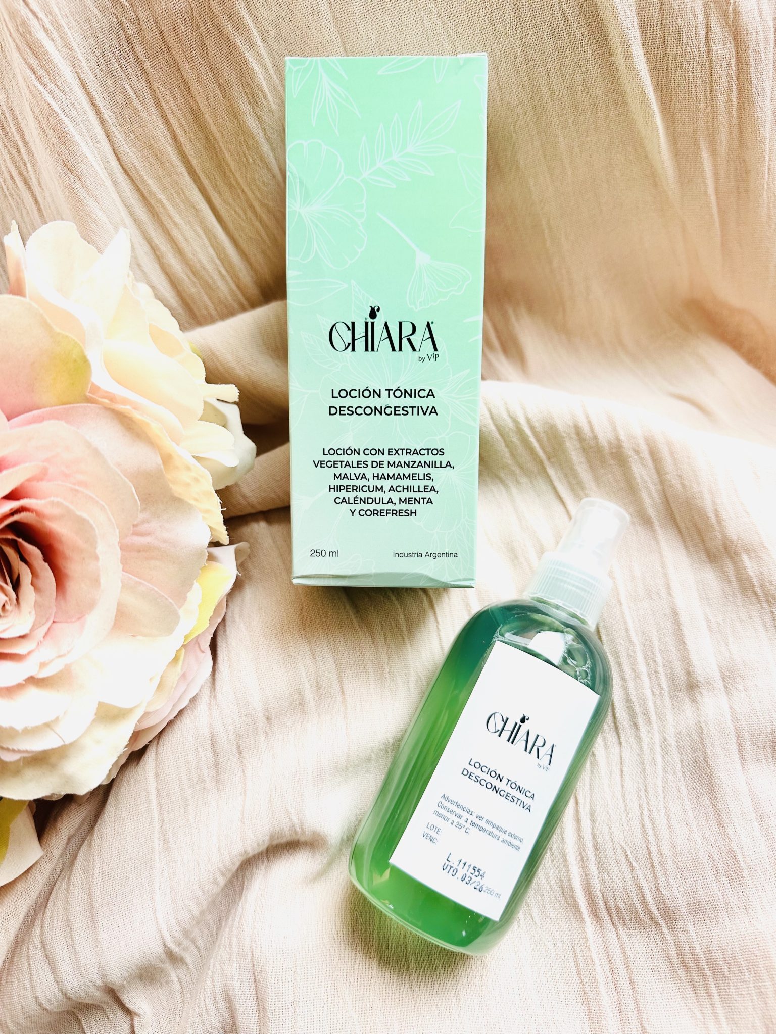 Loción Tónica Descongestiva Chiara