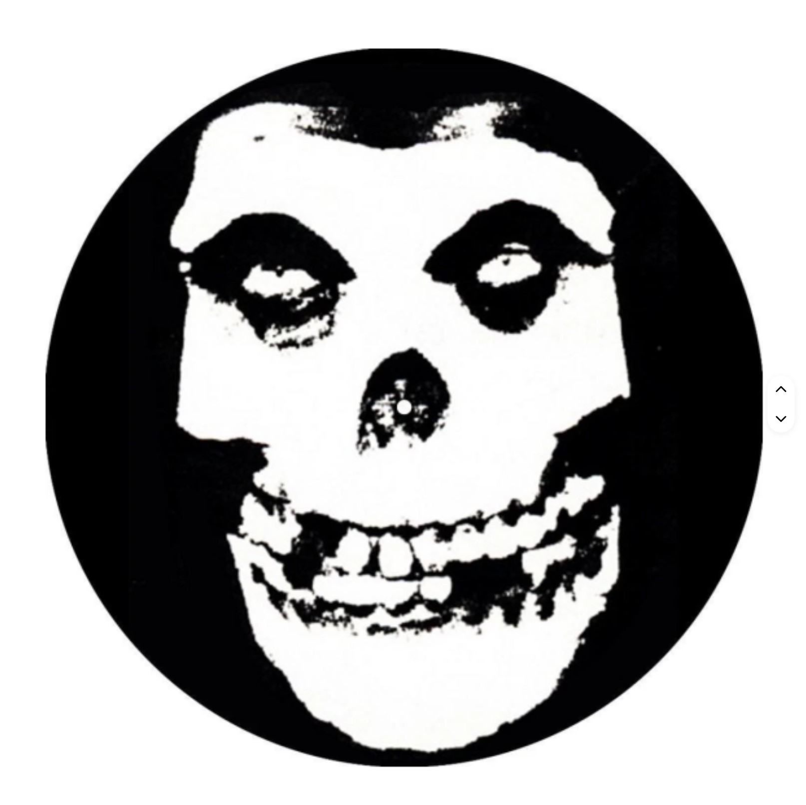 แผ่นรองแผ่นเสียง รูปหัวกระโหลก Turntable Felt Slipmat Ghost Skull