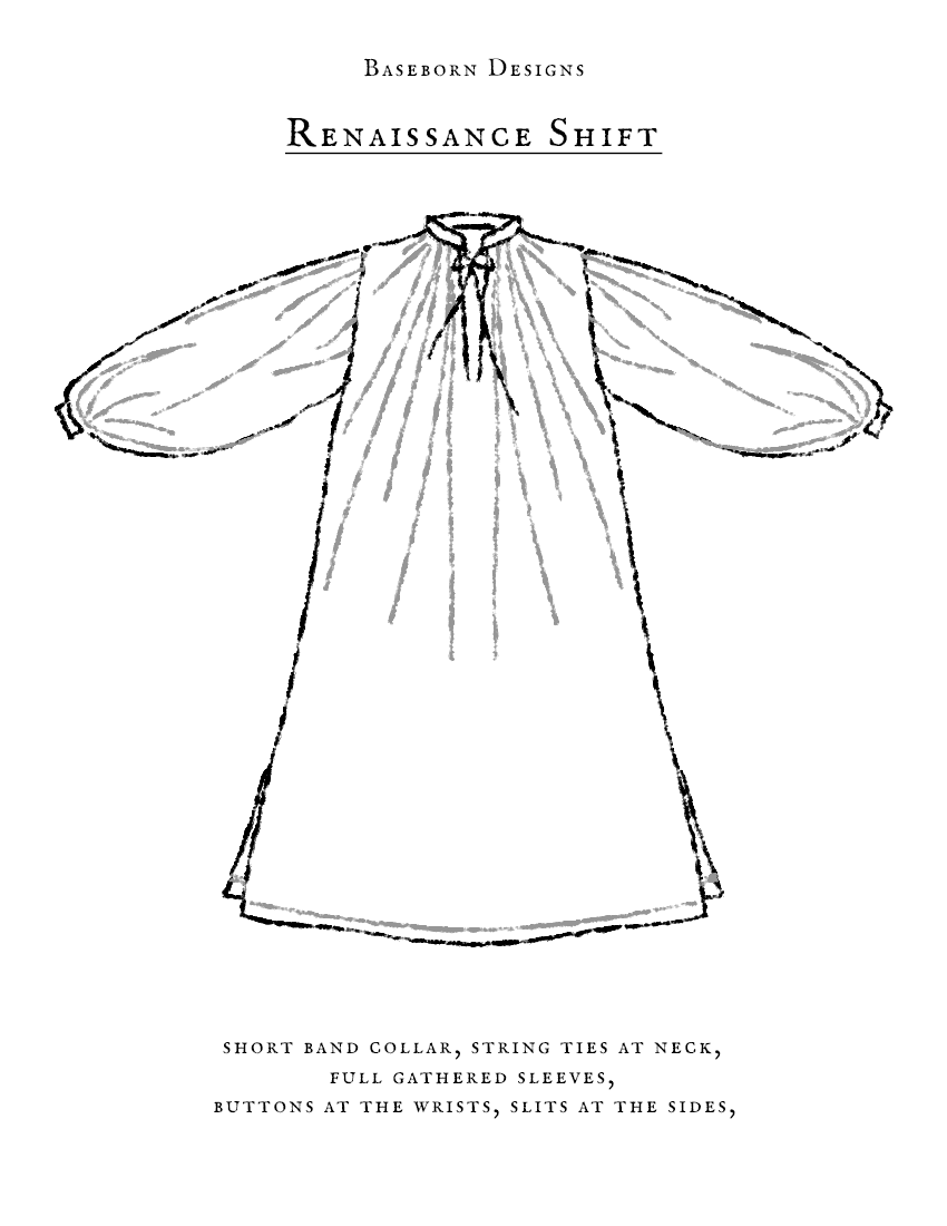 Renaissance Inspired Shift for Alexandra D