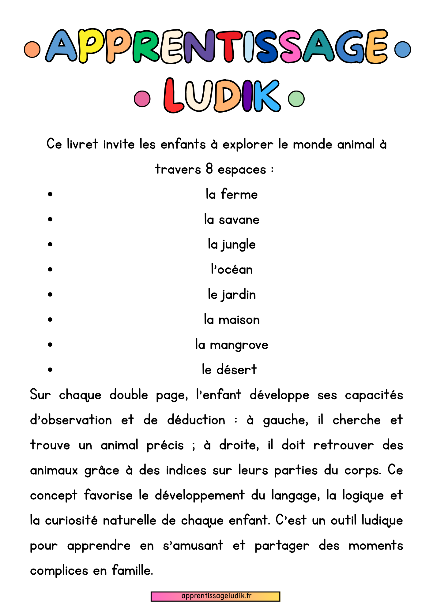 Qui suis-je ? Des animaux 