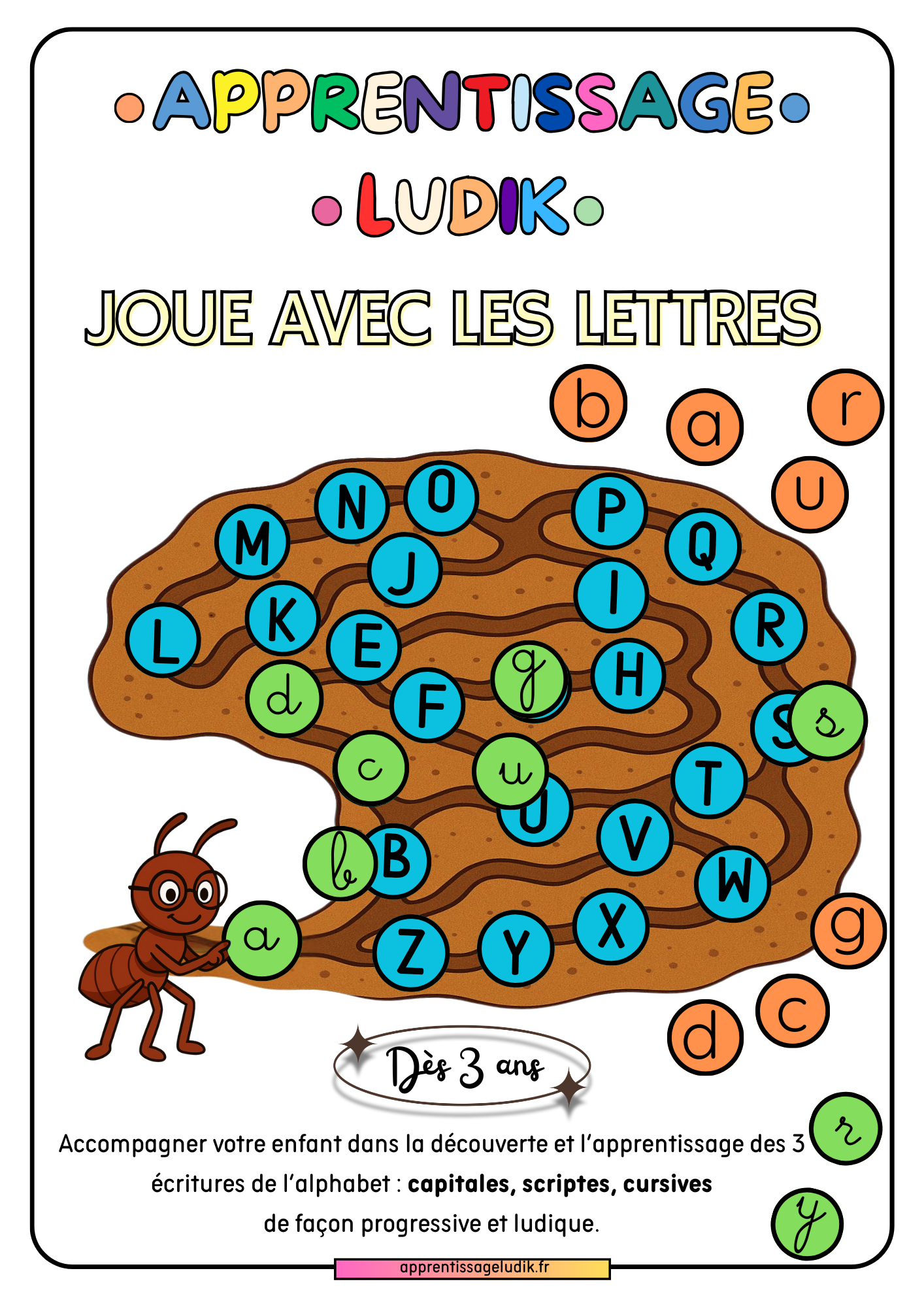 Je joue avec les lettres 
