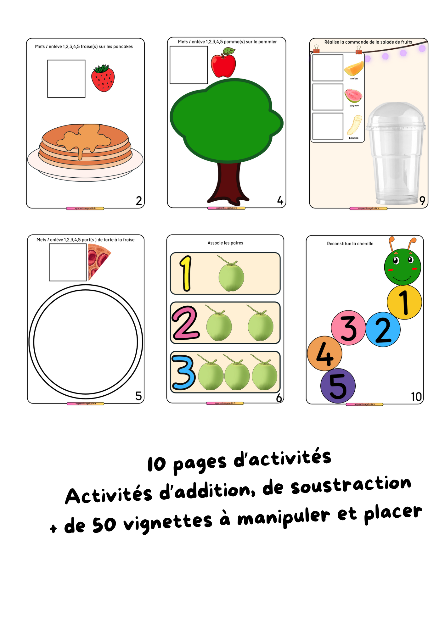 Les 5 premiers nombres