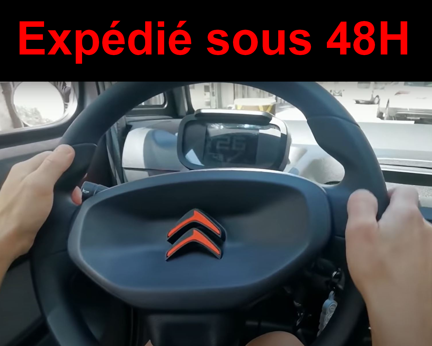 Insigne intérieur volant Citroën AMI Fabriqué en France