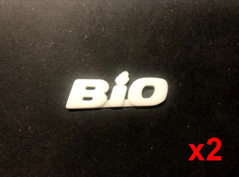 Monogrammes Peugeot 206 HDI, XS, S16 et BIO en résine Fabriqué en France