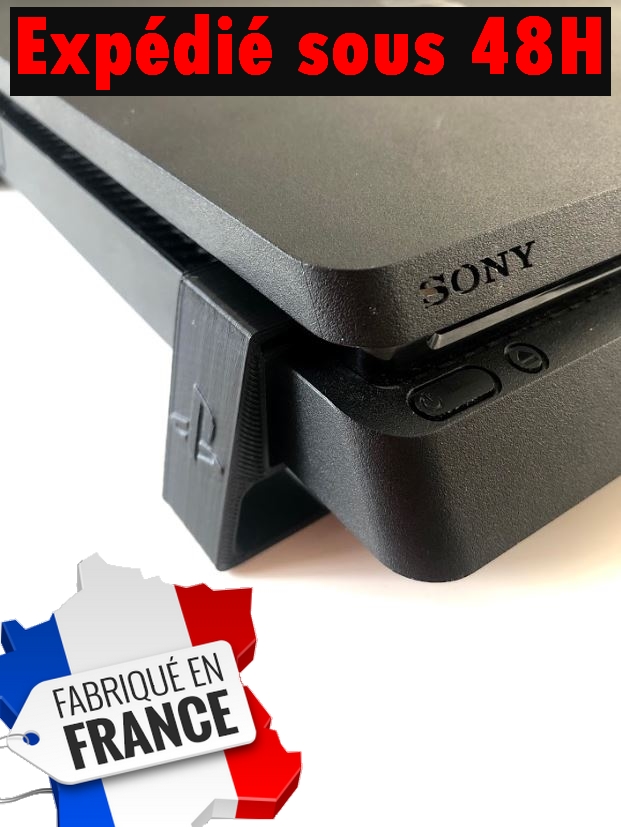 4 Pieds de ré-haussement PS4, PS4 PRO/ SLIM/ FAT meilleur ventilation Fabriqué en France