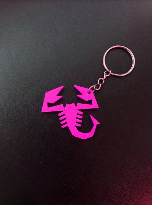 Porte clés Scorpion ABARTH 500 / 595 / 695 Fabriqué en France