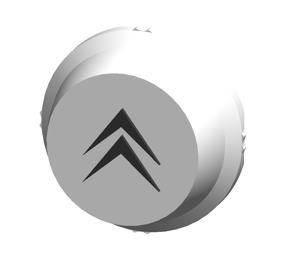 Lot de 4 caches moyeux / centre de roue Citroën Fabriqué en France