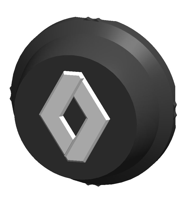 Lot de 4 caches moyeux / centre de roue 4x108mm Renault Fabriqué en France