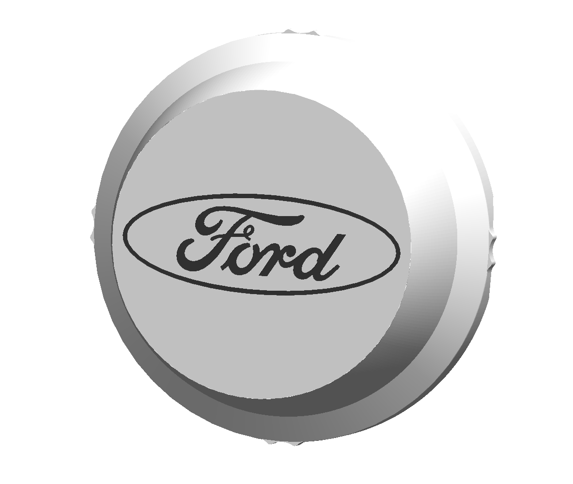 Lot de 4 caches moyeux / centre de roue Ford Fabriqué en France