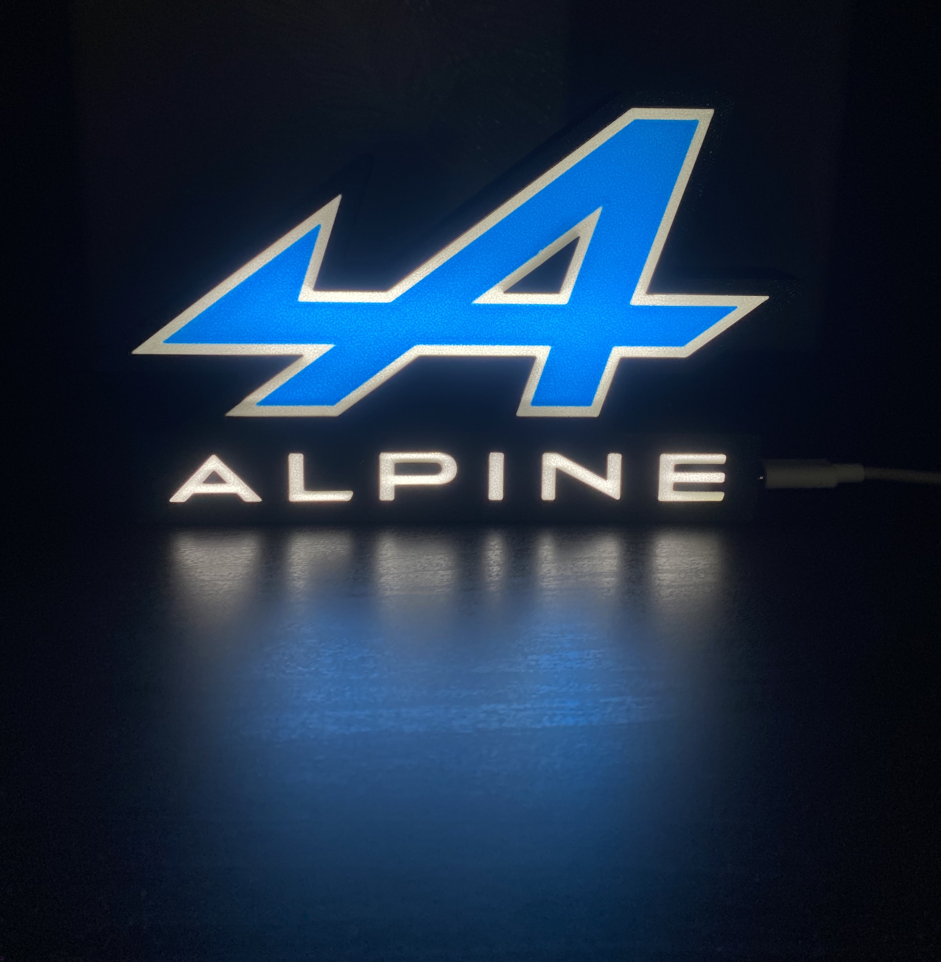Logo lumineux ALPINE – Lampe décorative LED