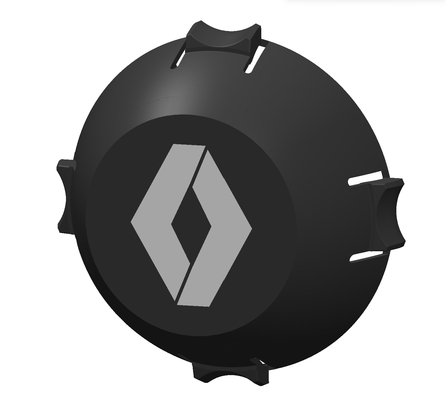 Lot de 4 caches moyeux / centre de roue 4x100mm Renault Fabriqué en France