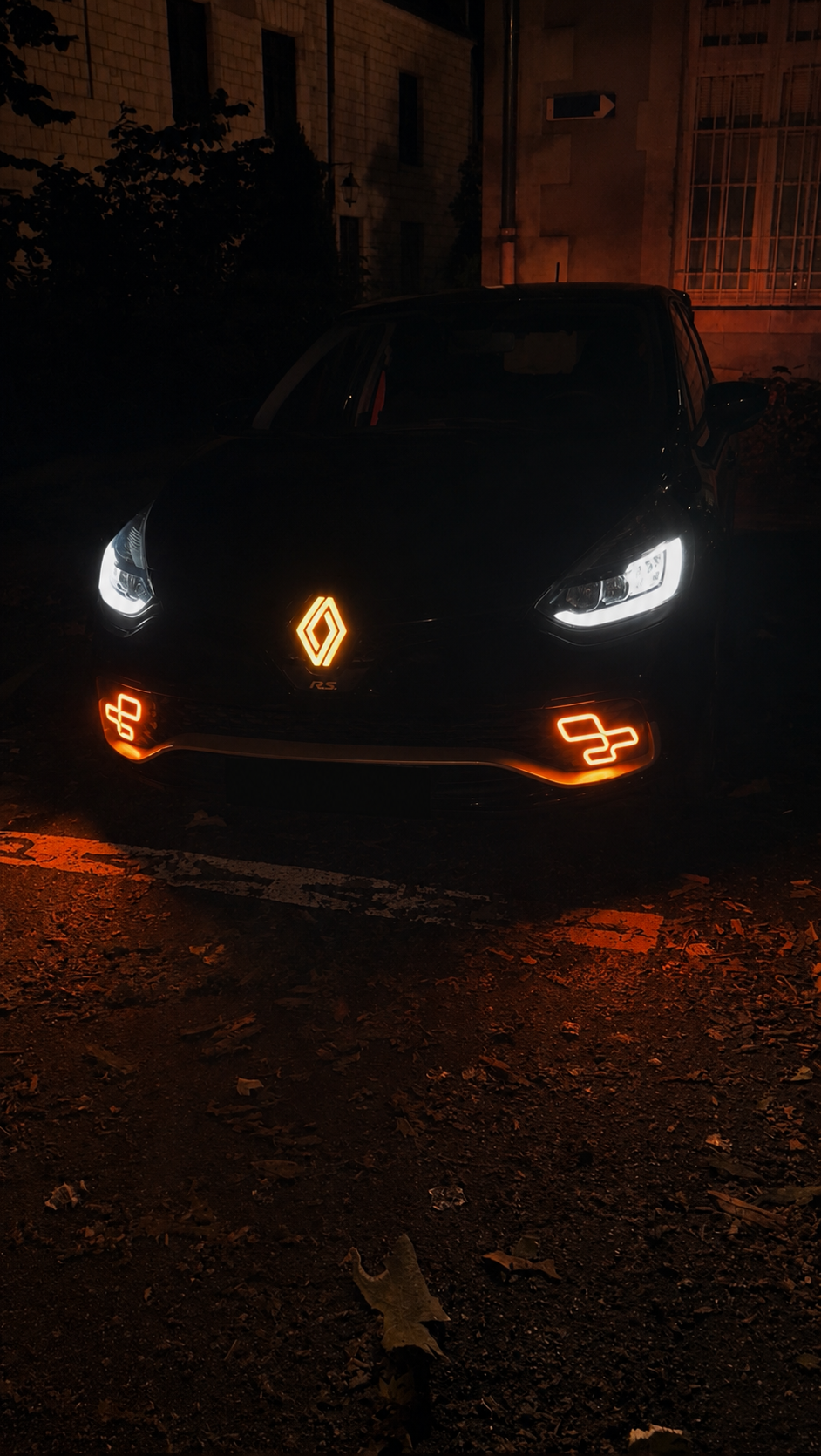 Paire de damiers lumineux Clio 4 RS / Mégane 4 RS / écopes d'air